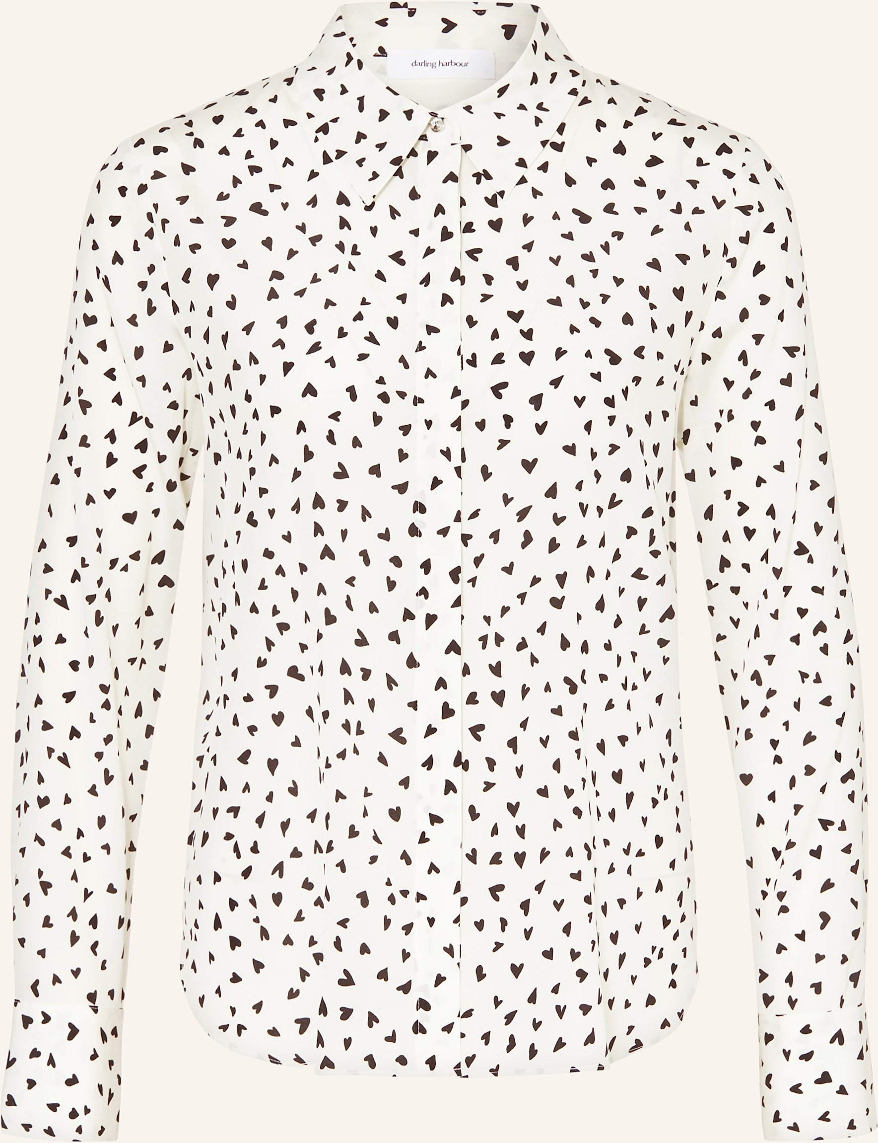 Darling Harbour Hemdbluse Aus Seide beige