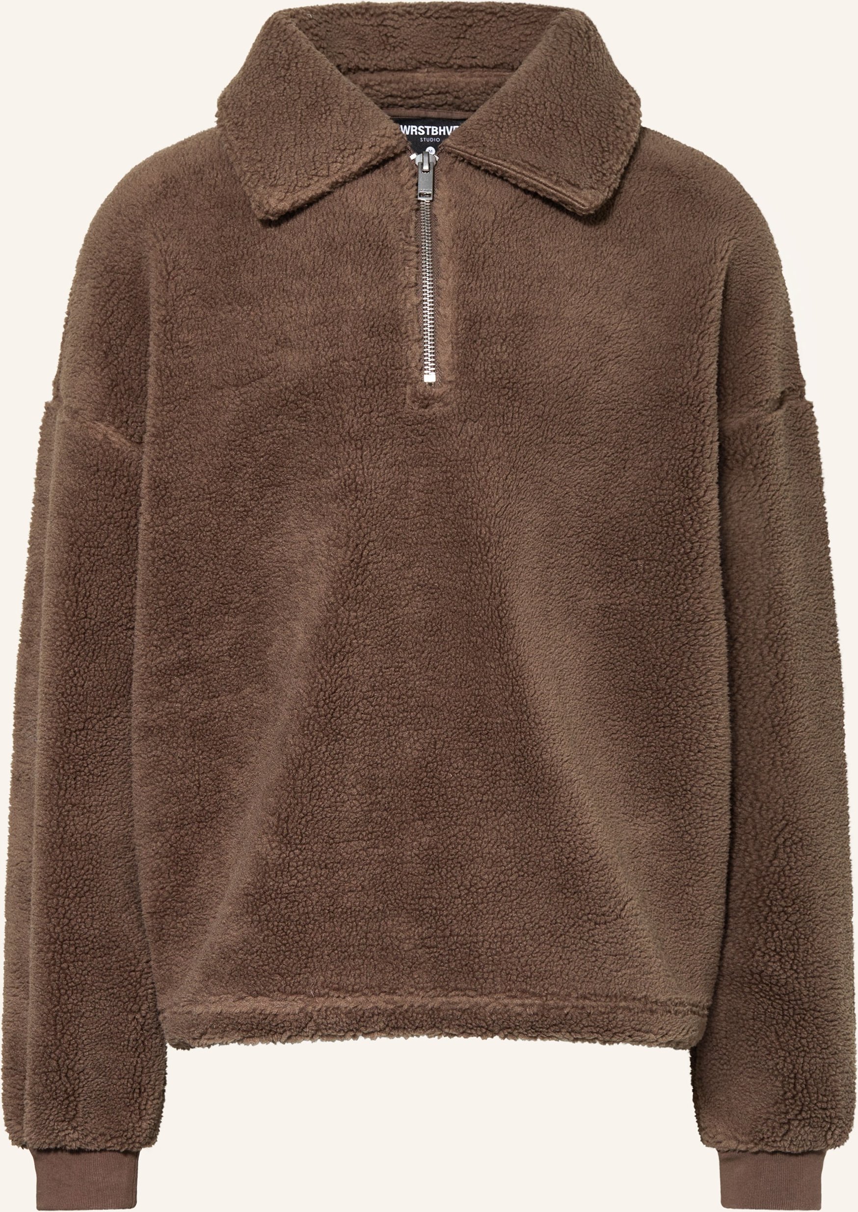 Wrstbhvr Oversized-Troyer Leroy Aus Teddyfell braun