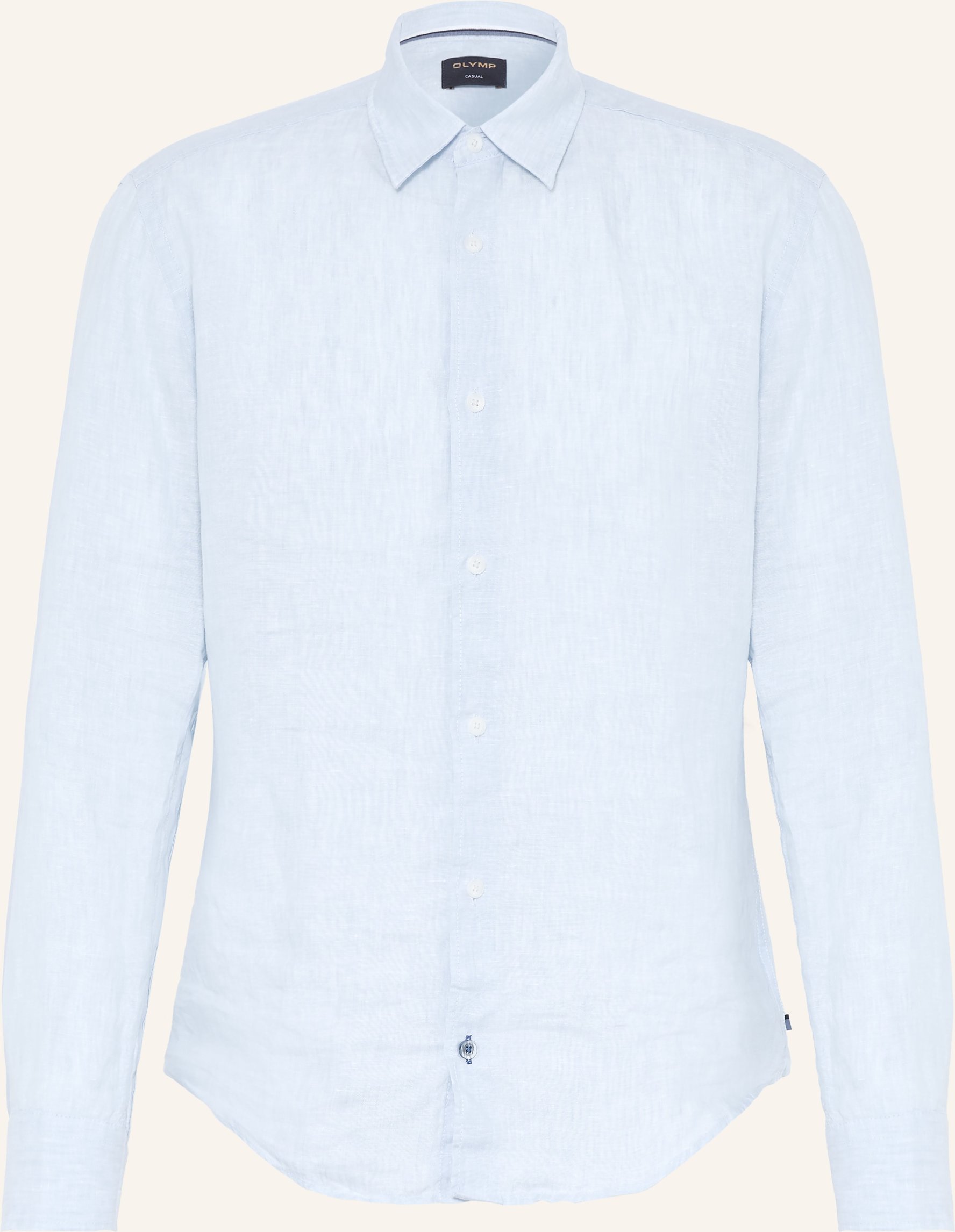 Thumbnail - Olymp Leinenhemd Regular Fit blau