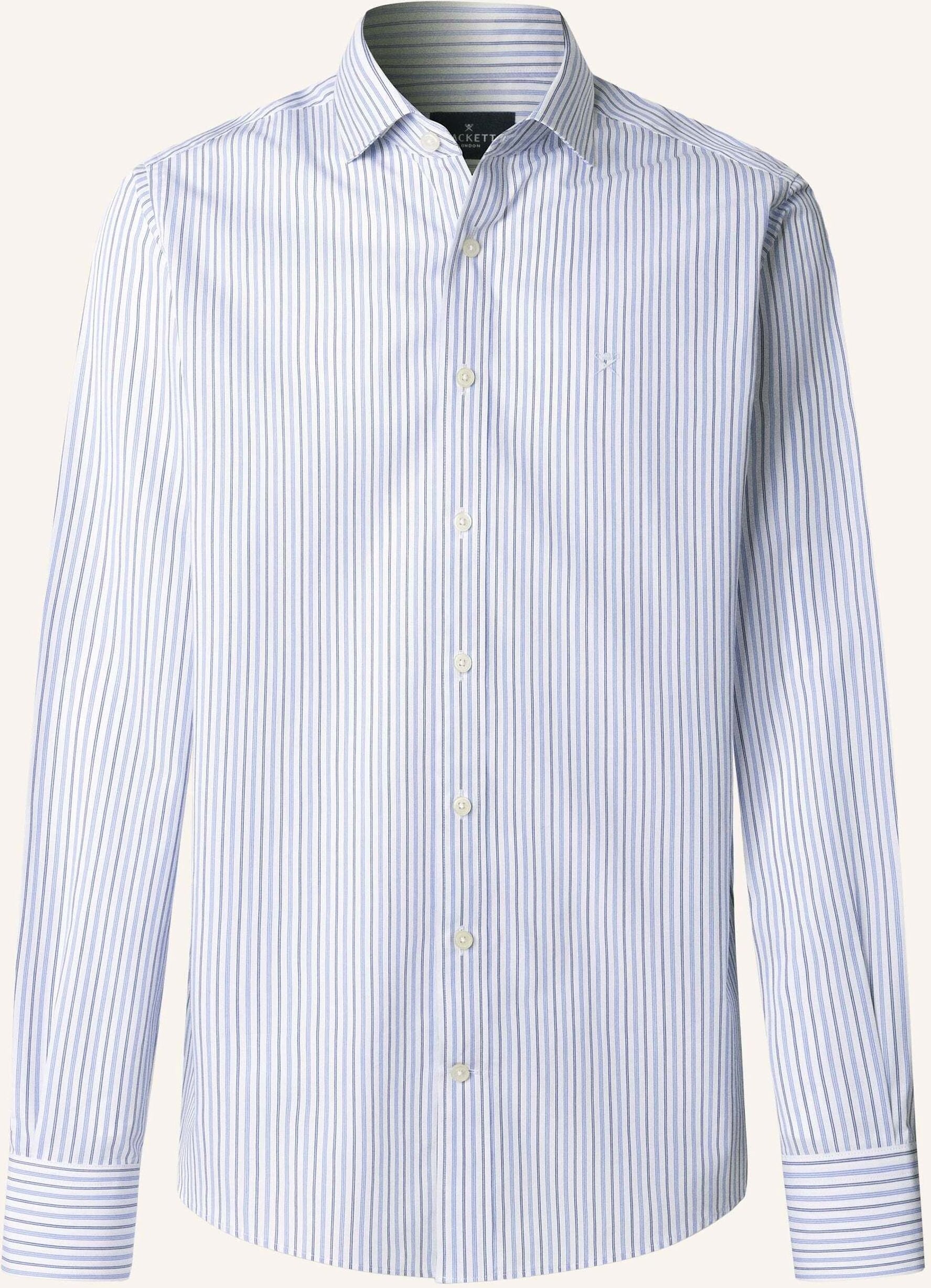 Hackett London Freizeithemd Regimental Stripe blau