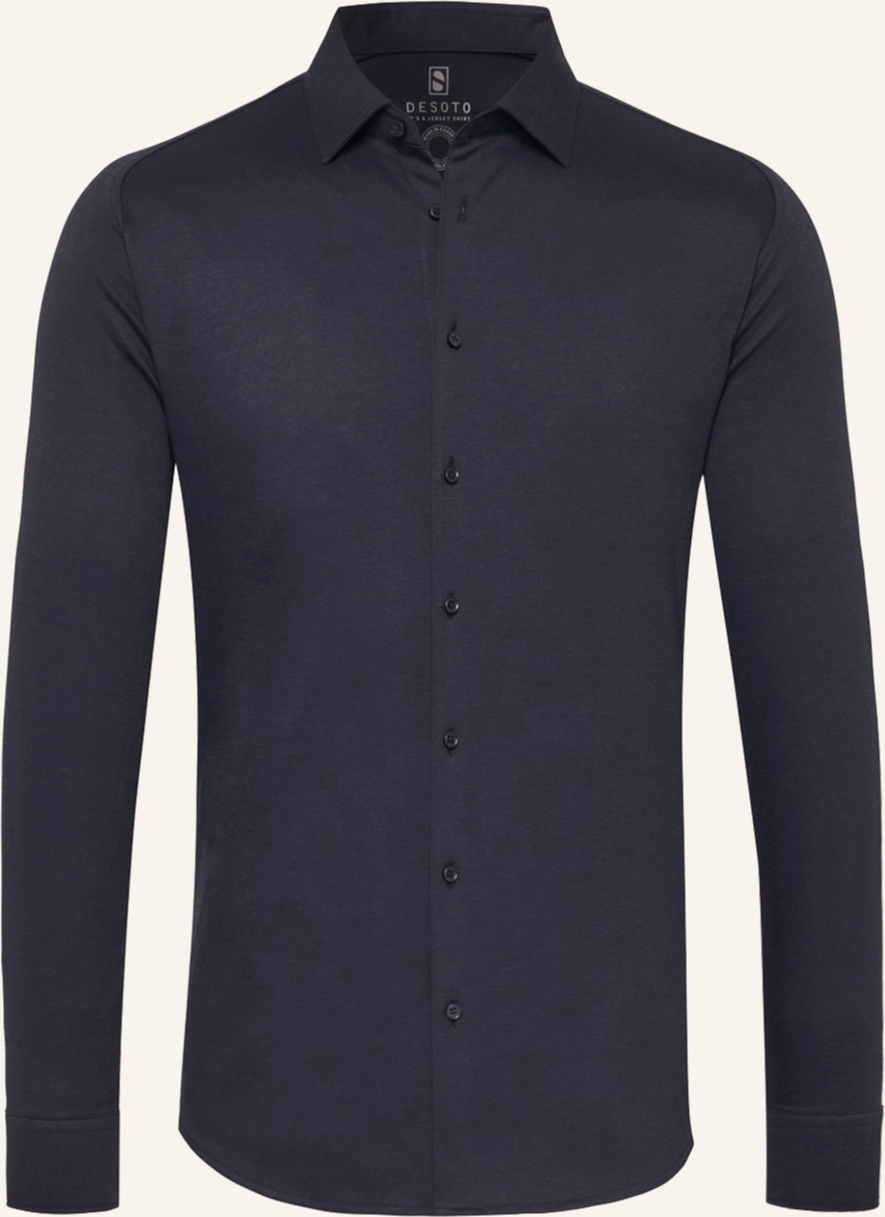 Thumbnail - Desoto Jerseyhemd Slim Fit blau