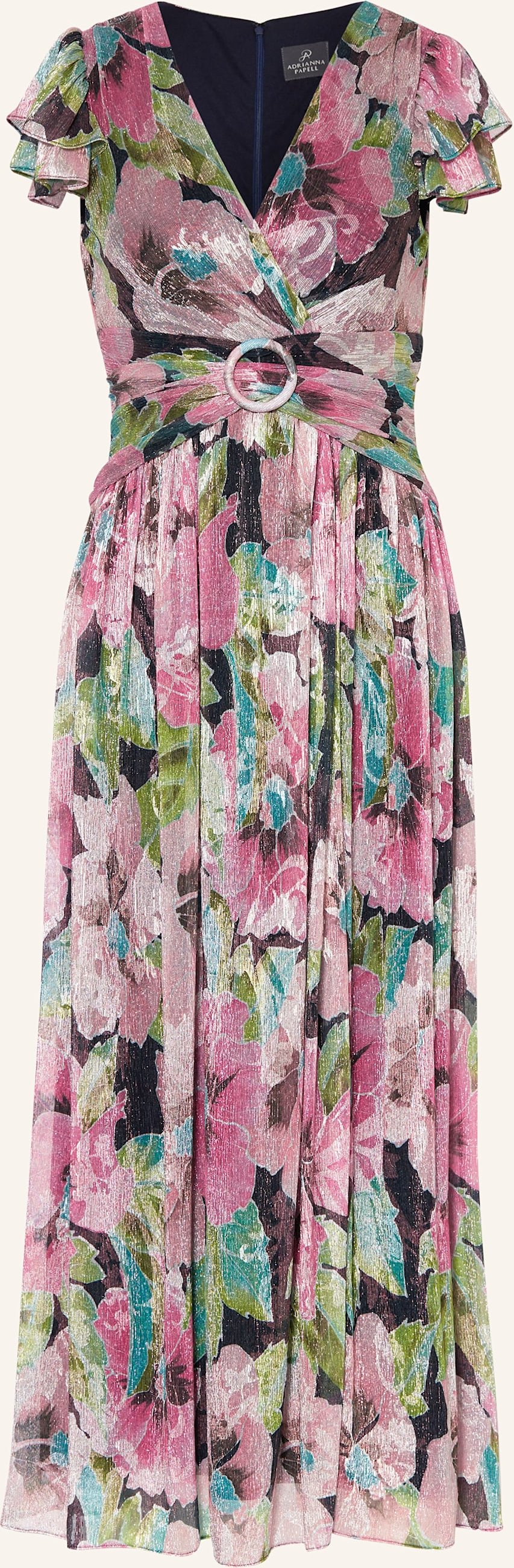 Adrianna Papell Abendkleid Mit Glitzergarn blau