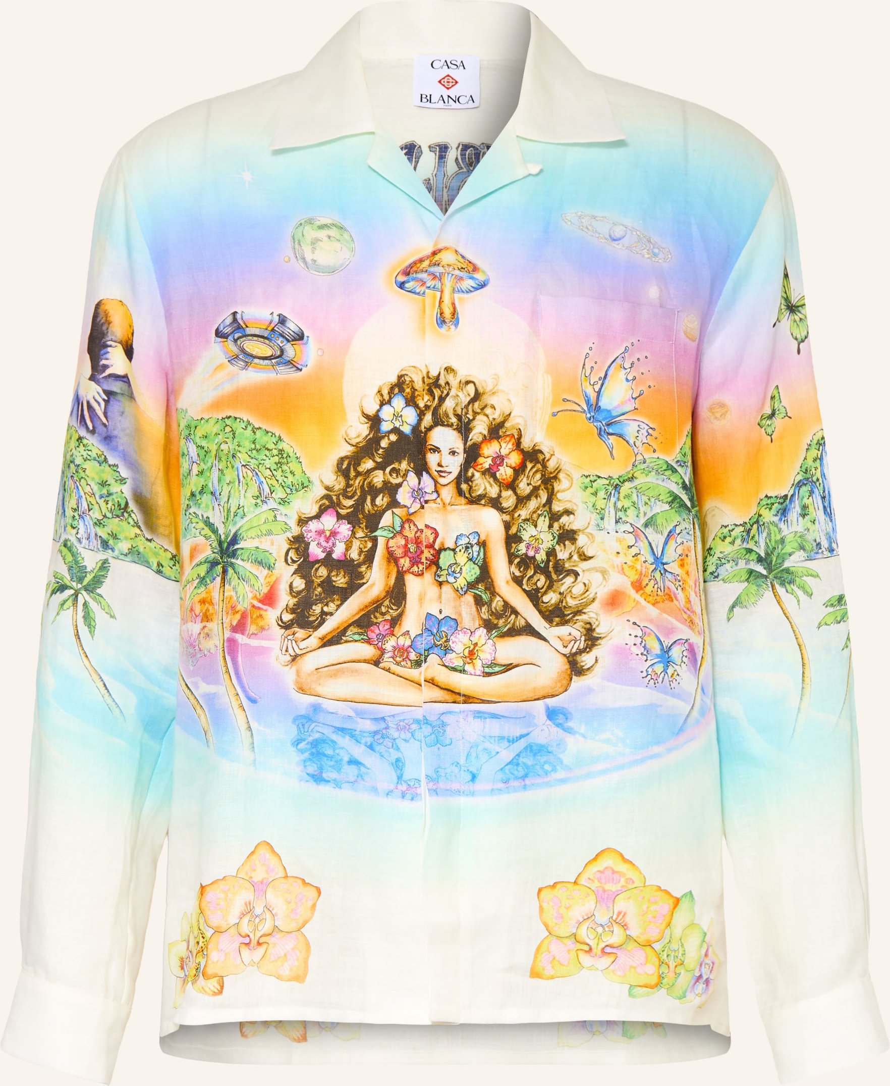 Casablanca Resorthemd Innersense Relaxed Fit Aus Leinen weiss