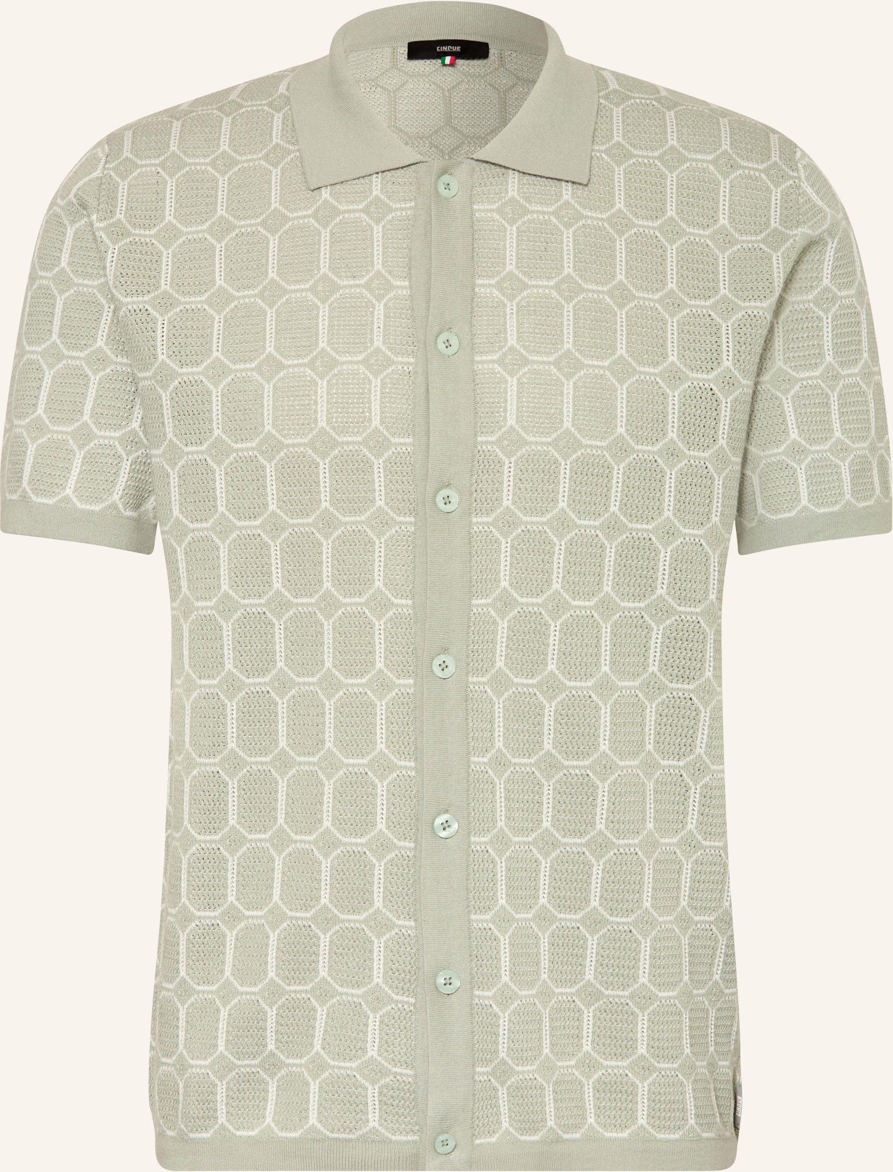 Cinque Kurzarmhemd Cijulio gruen