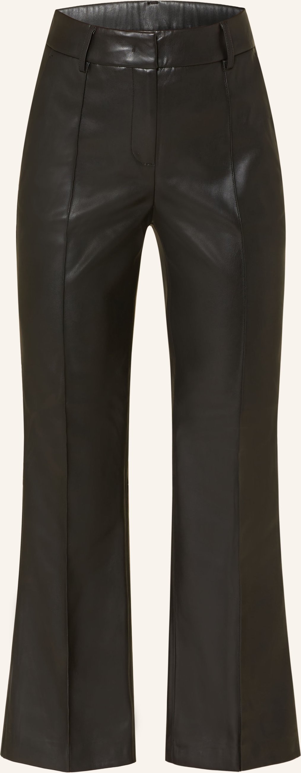 Opus Pants Hose Luane In Lederoptik schwarz