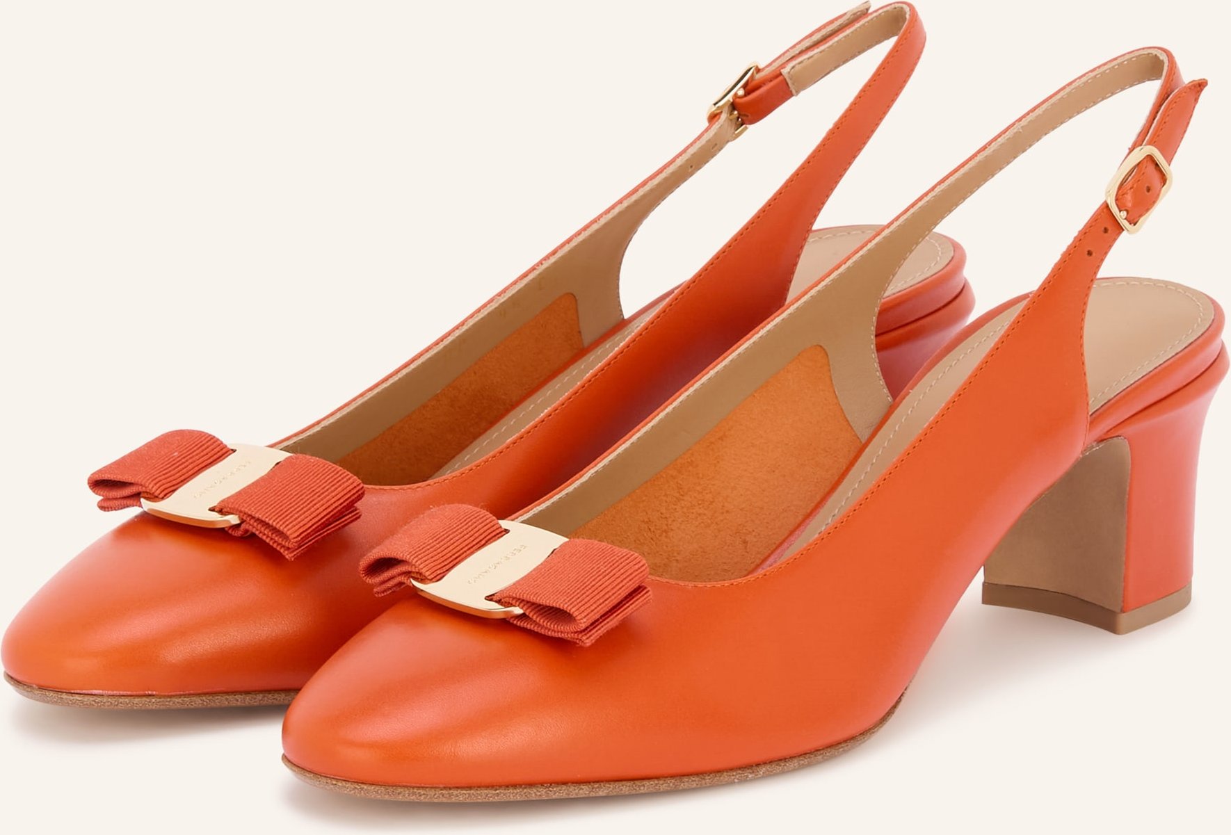 Ferragamo Slingpumps New Vara rot