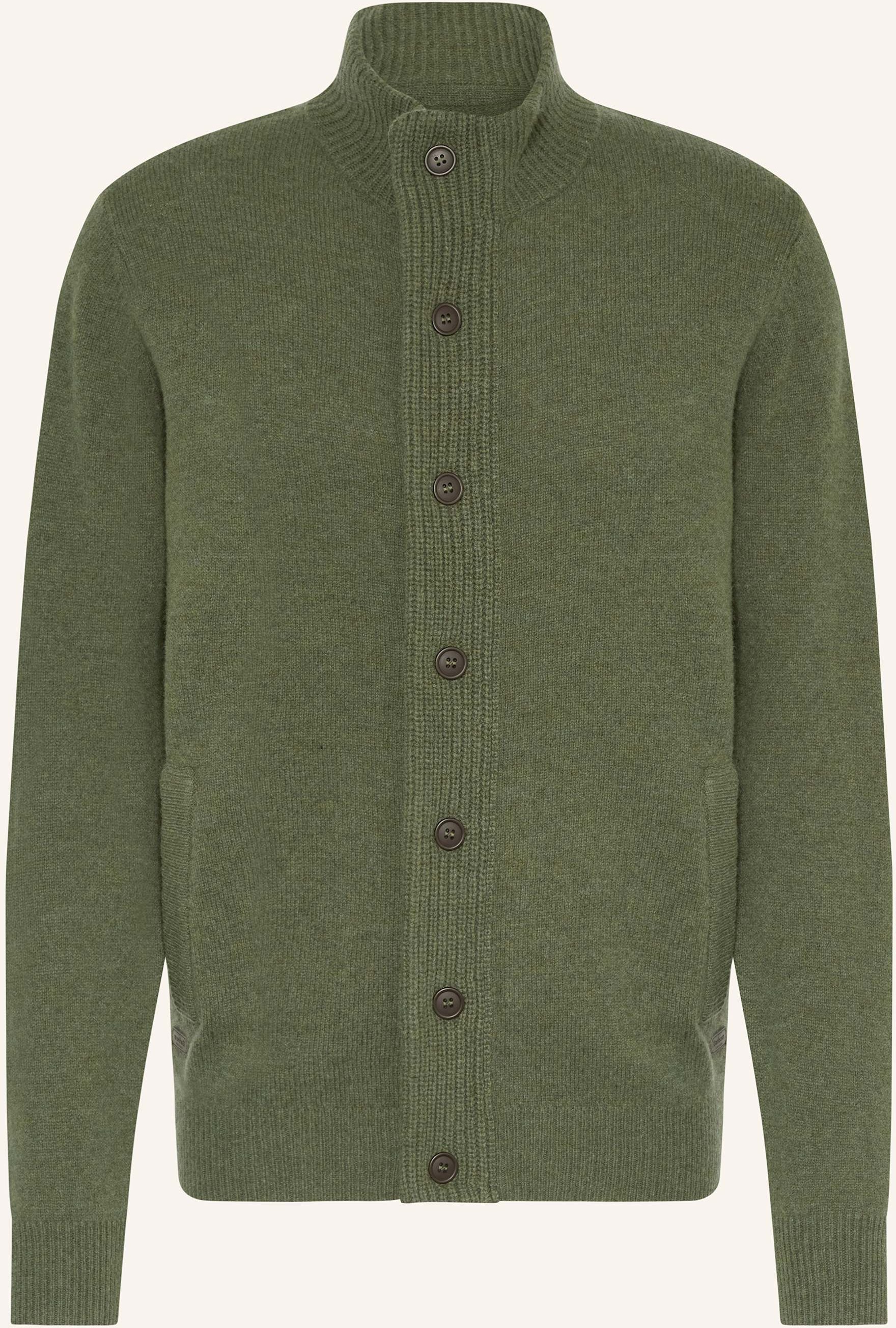 Barbour Strickjacke Essential gruen