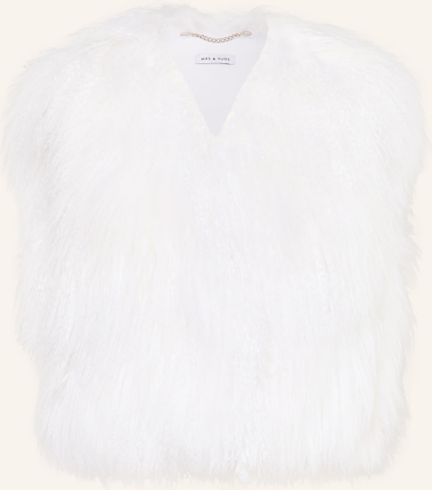Mrs & Hugs Weste weiss