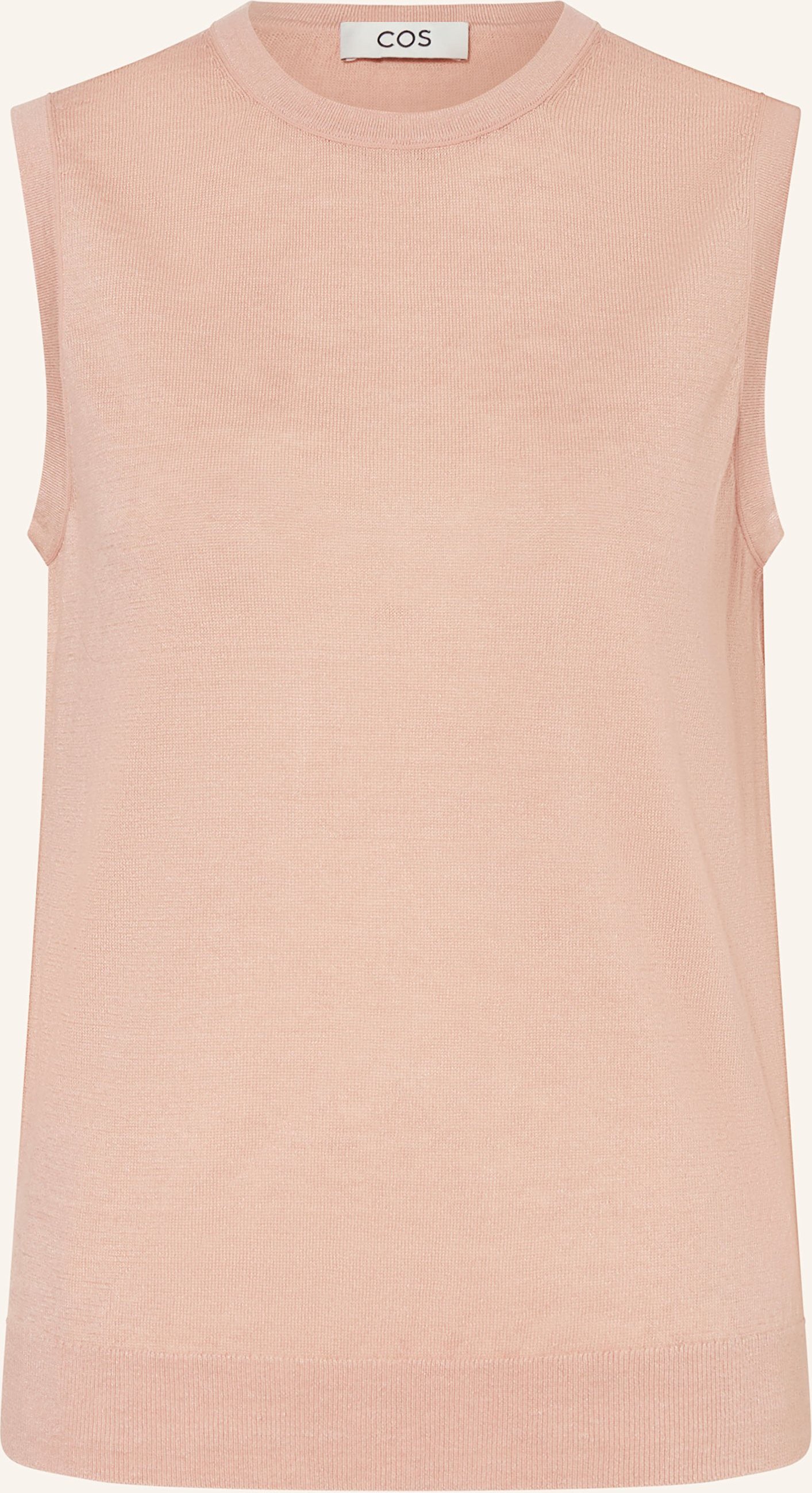 Cos Stricktop Mit Leinen weiss