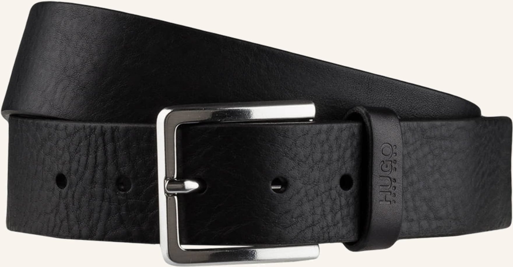 Hugo Ledergürtel Gionio schwarz