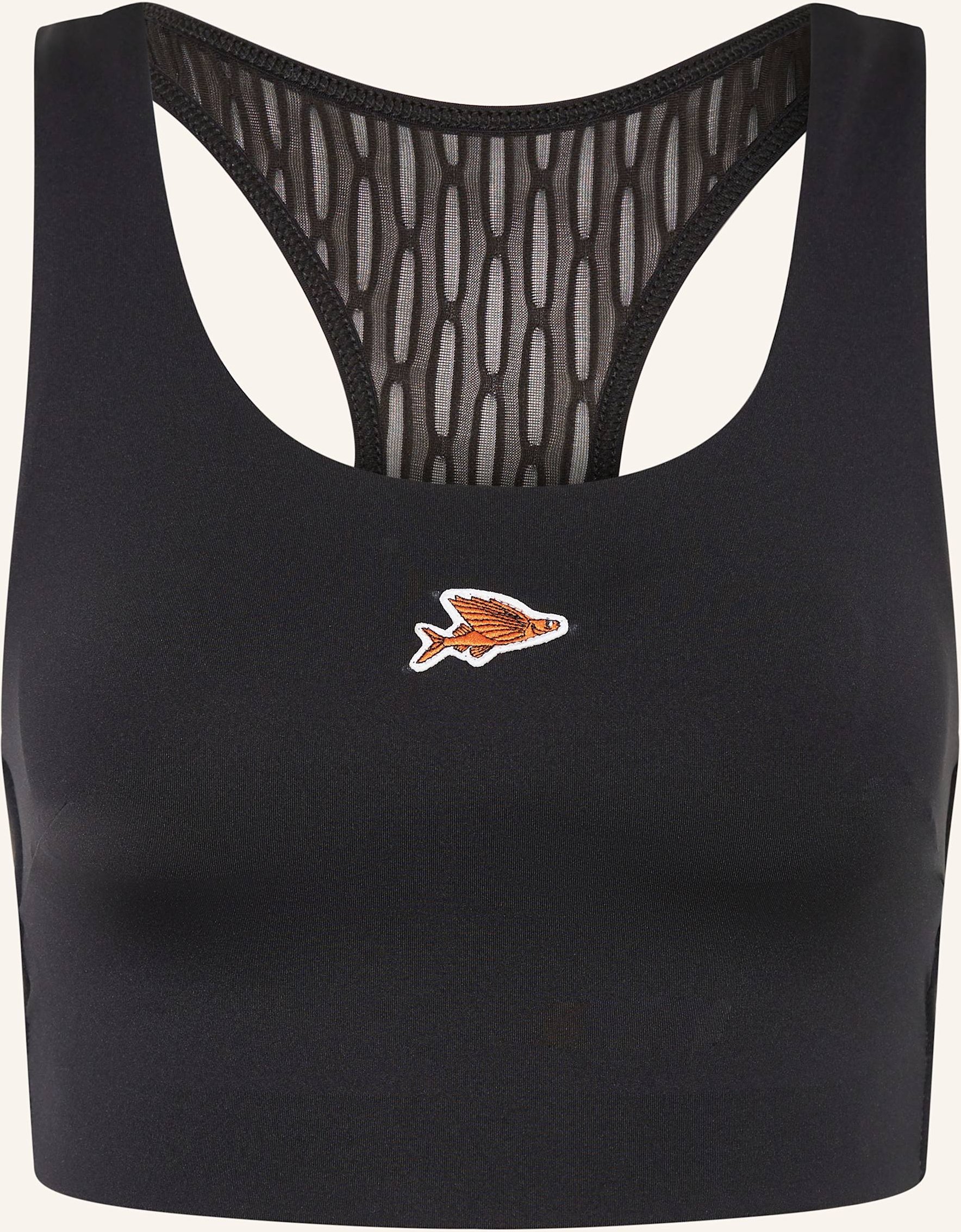 Café Du Cycliste Sport-Bh Cesarine Mit Mesh schwarz