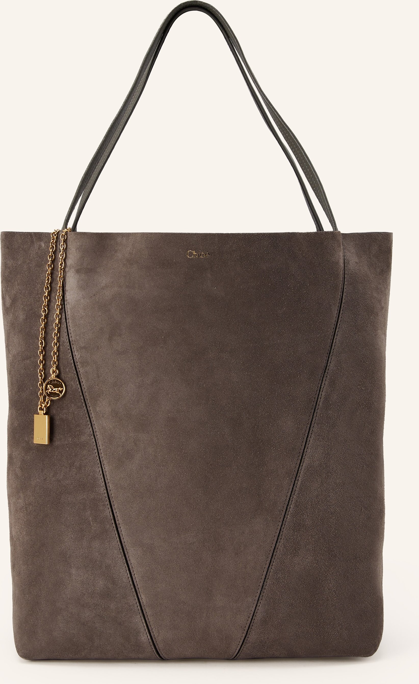 Chloé Shopper Spin grau