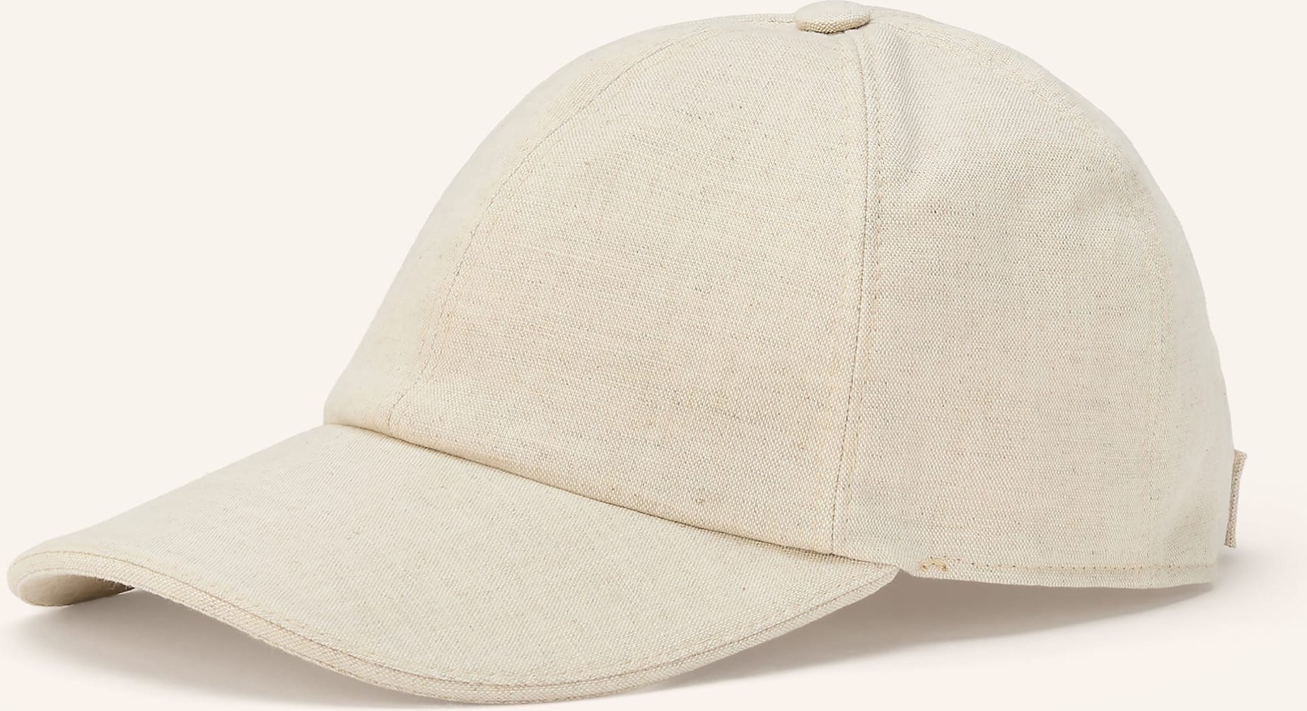 Eton Cap Mit Leinen beige