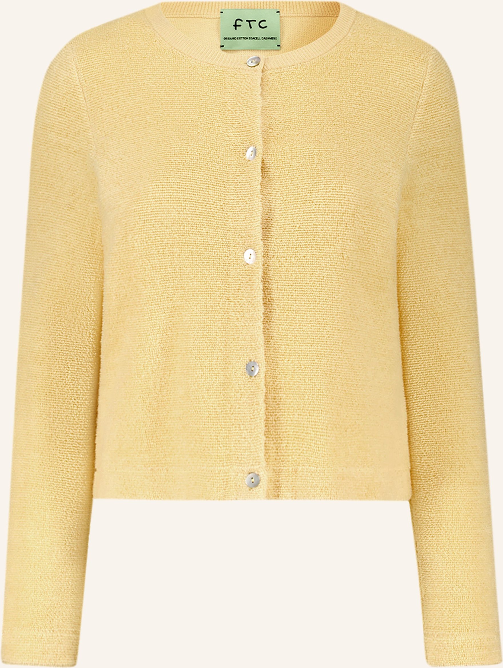 Ftc Cashmere Strickjacke gelb