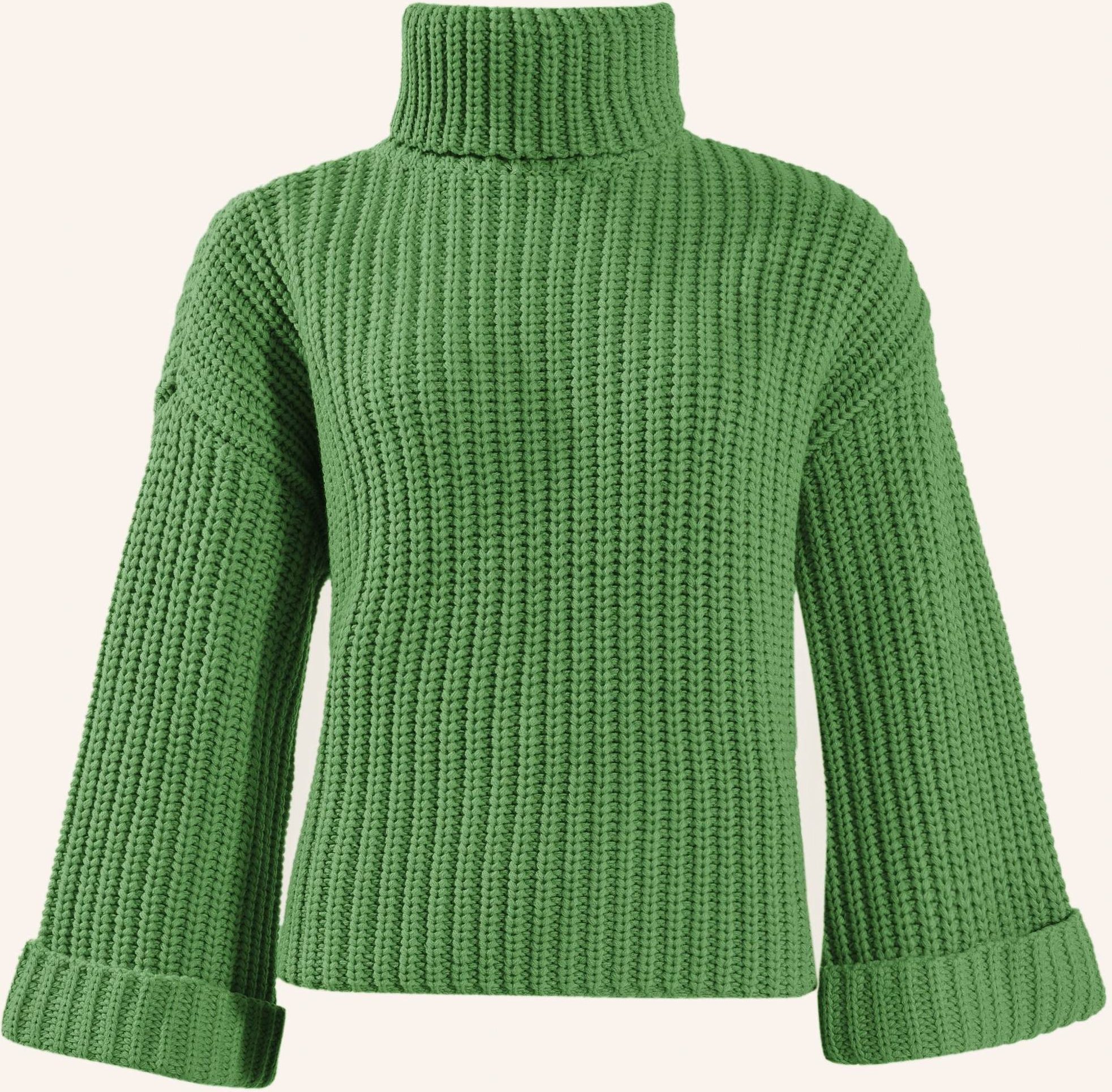 Adlysh Pullover Chunky Rollkragen Pullover gruen