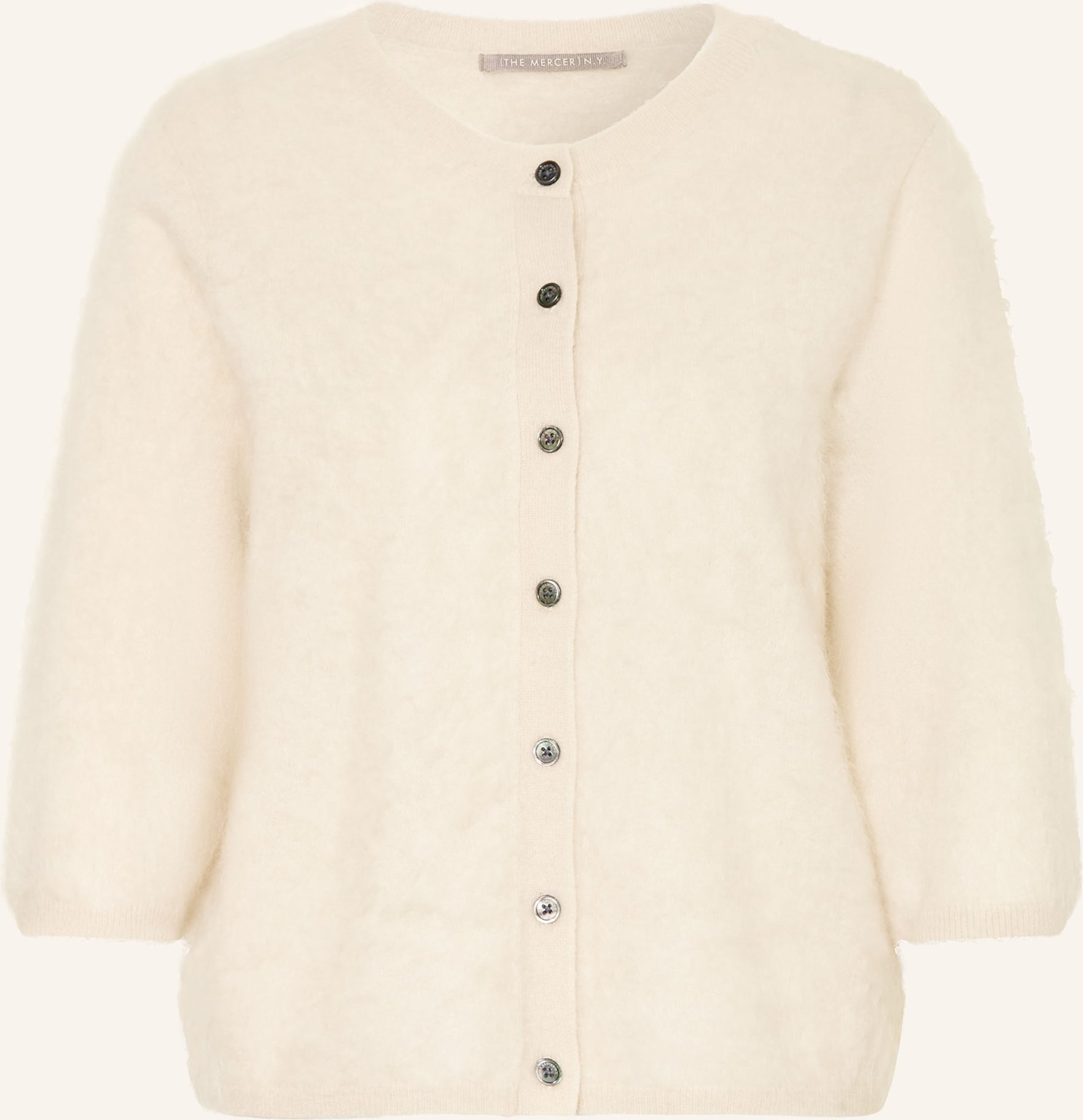 (The Mercer) N.Y. Strickjacke Aus Cashmere Mit 3/4-Arm beige
