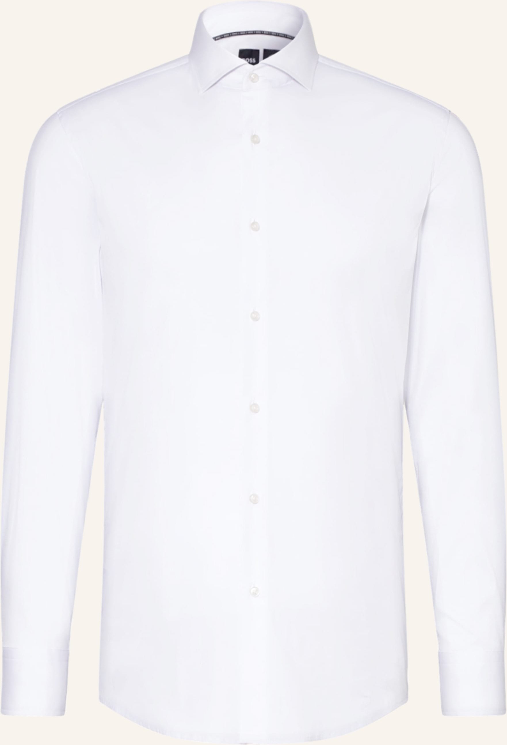 Boss Jerseyhemd Hank Performance Slim Fit weiss