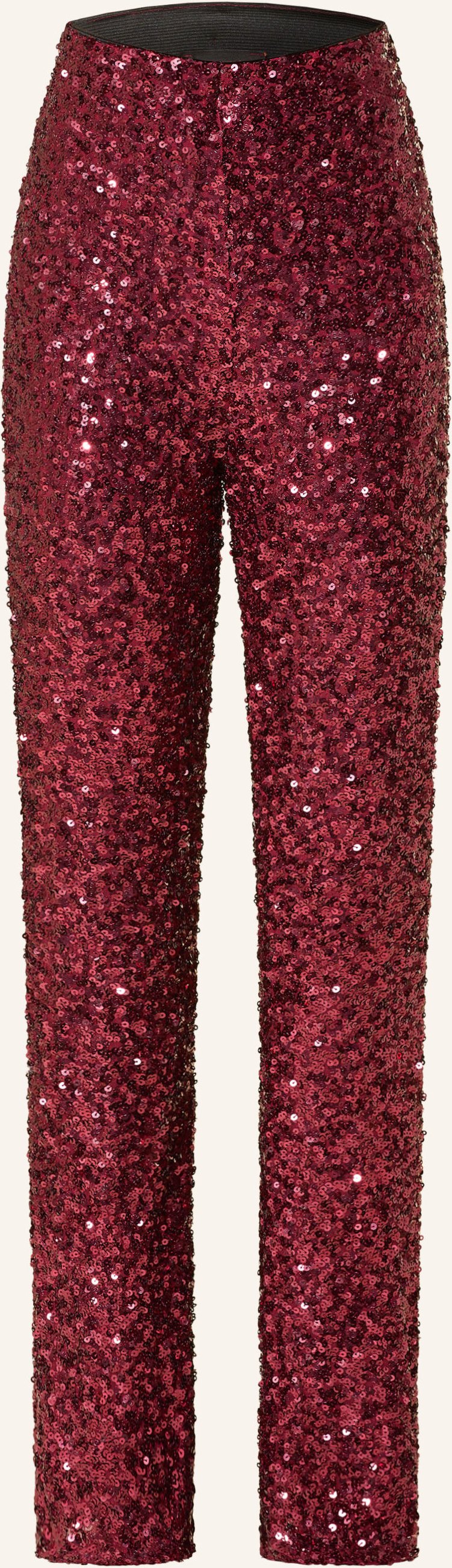 Miss Goodlife Marlenehose Mit Pailletten rot