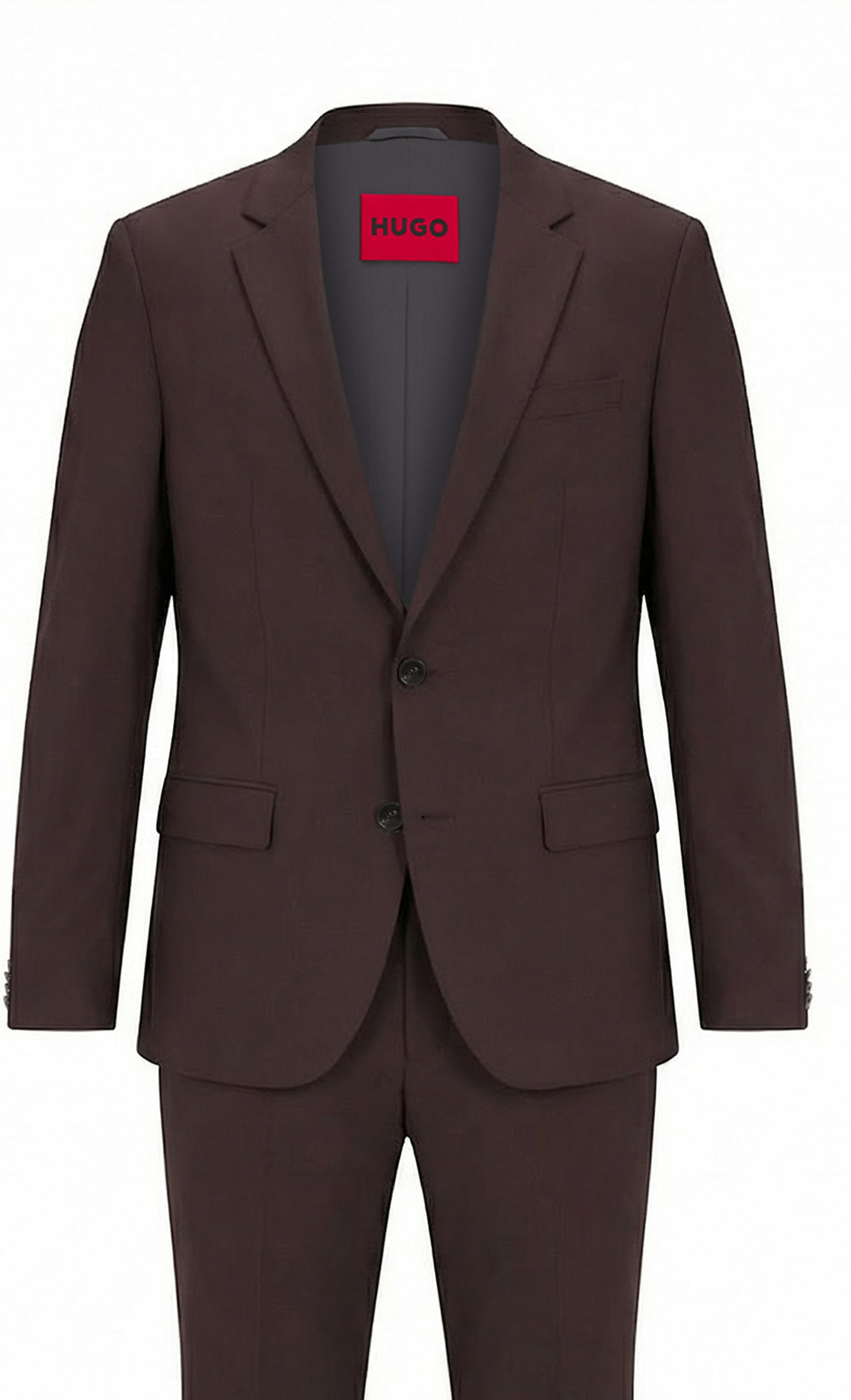 Hugo Business Anzug Henry/getlin232x Slim Fit braun