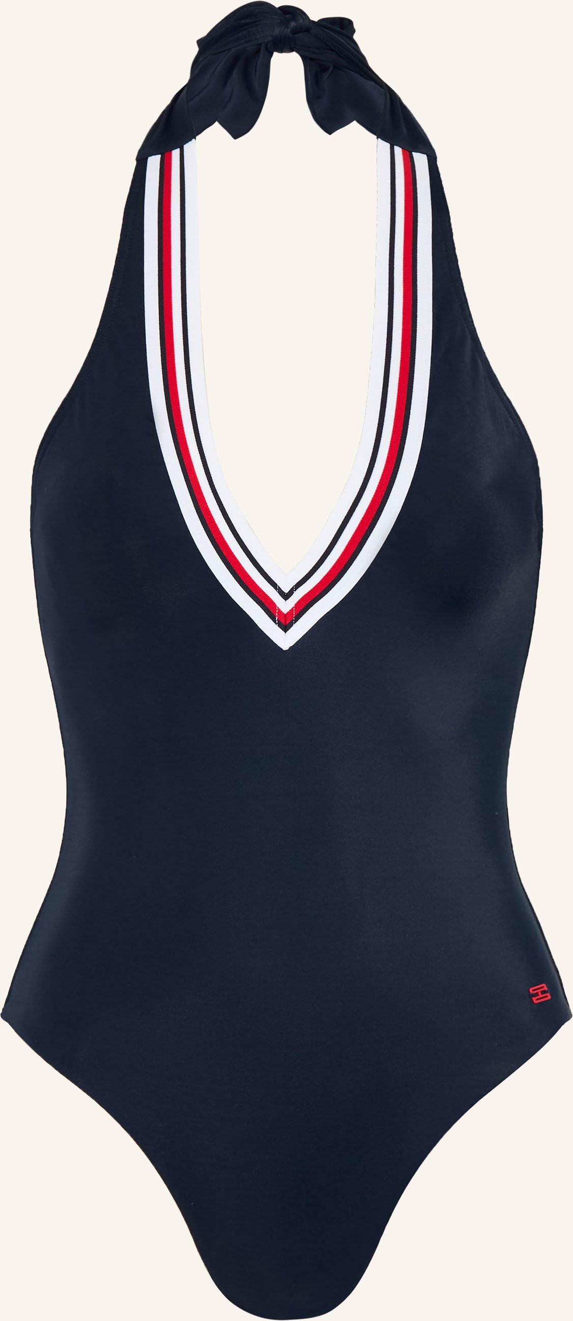 Tommy Hilfiger Neckholder-Badeanzug blau