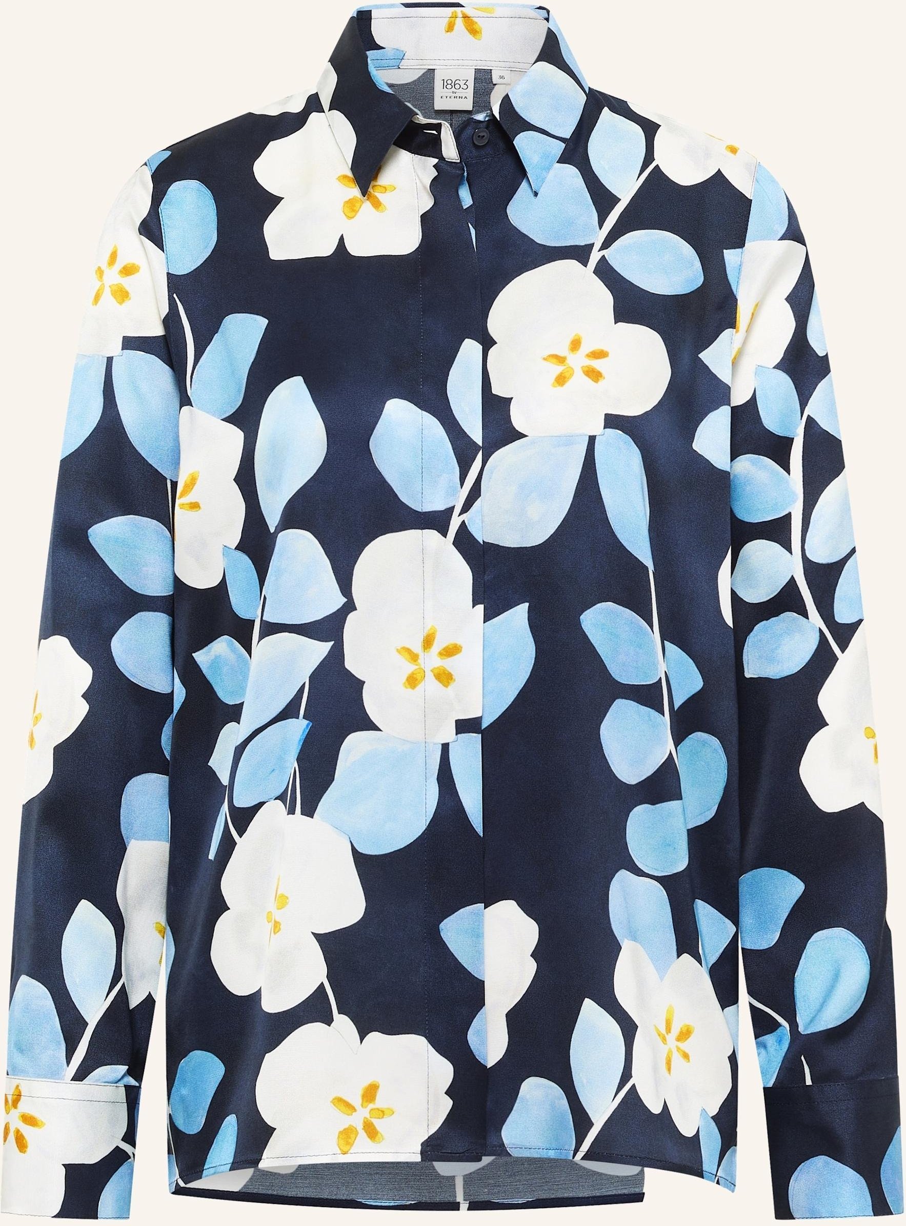 1863 By Eterna Bluse Loose Fit blau