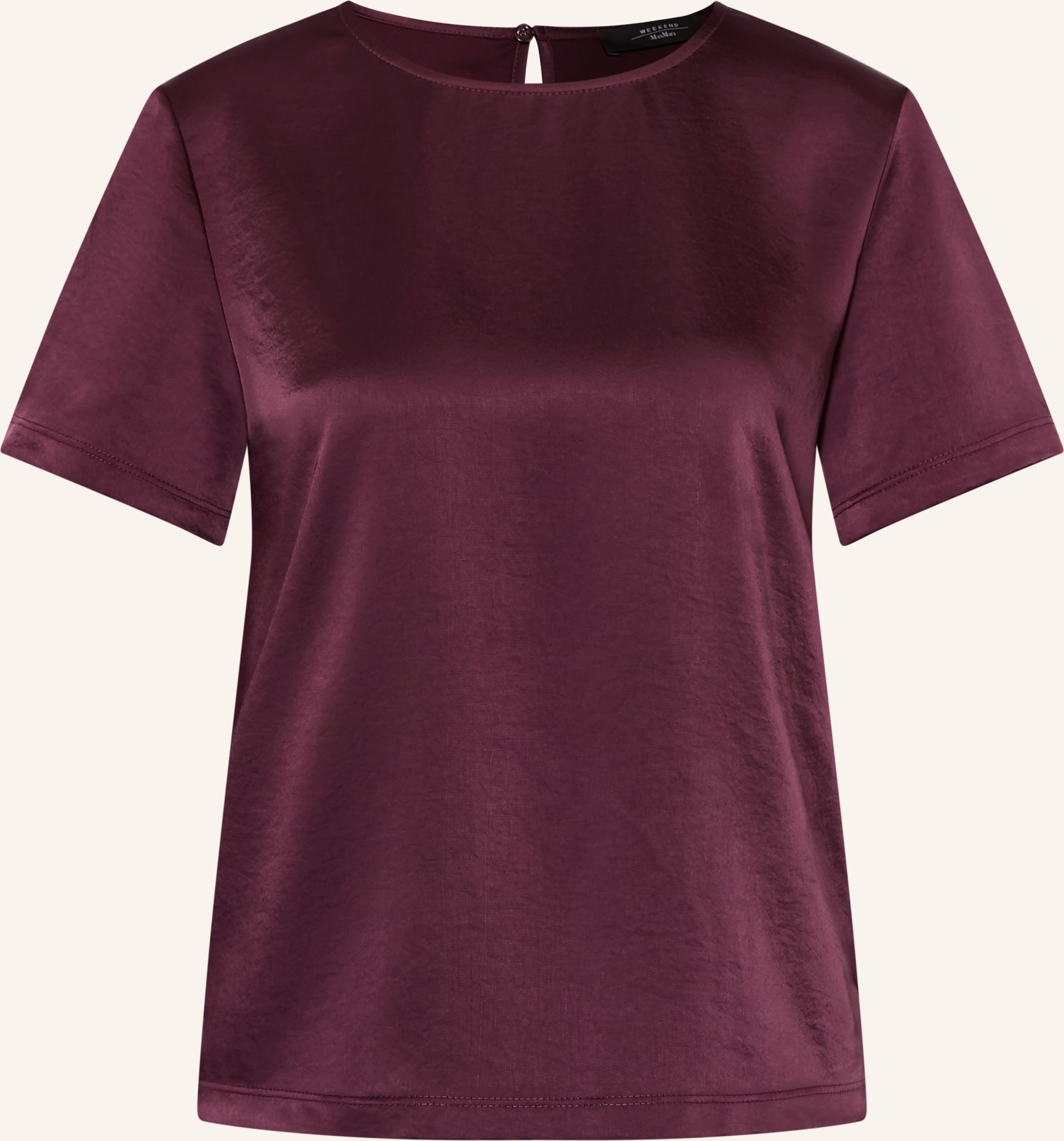 Weekend Max Mara Blusenshirt Zona Im Materialmix rot