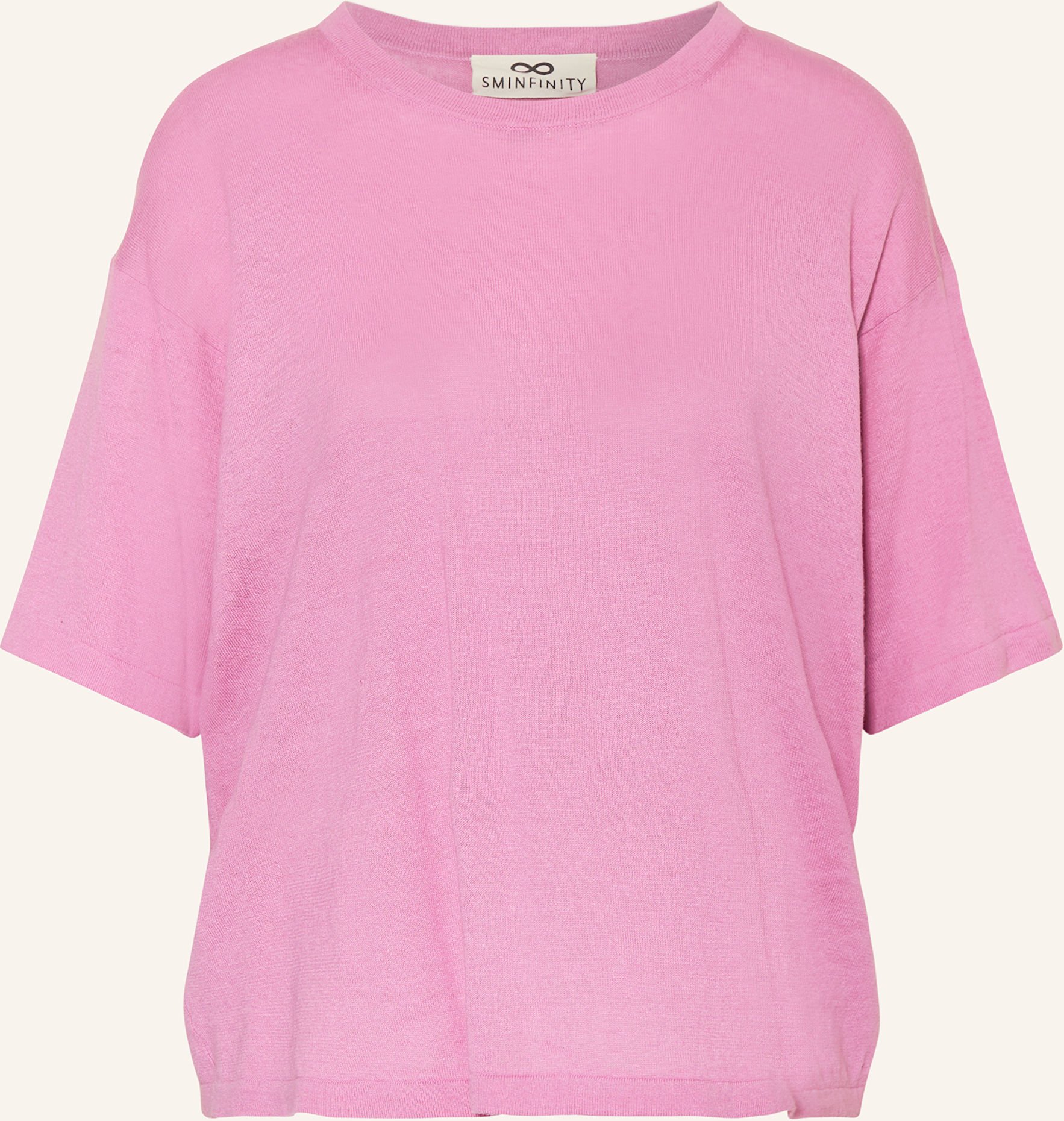Sminfinity Strickshirt Mit Leinen pink