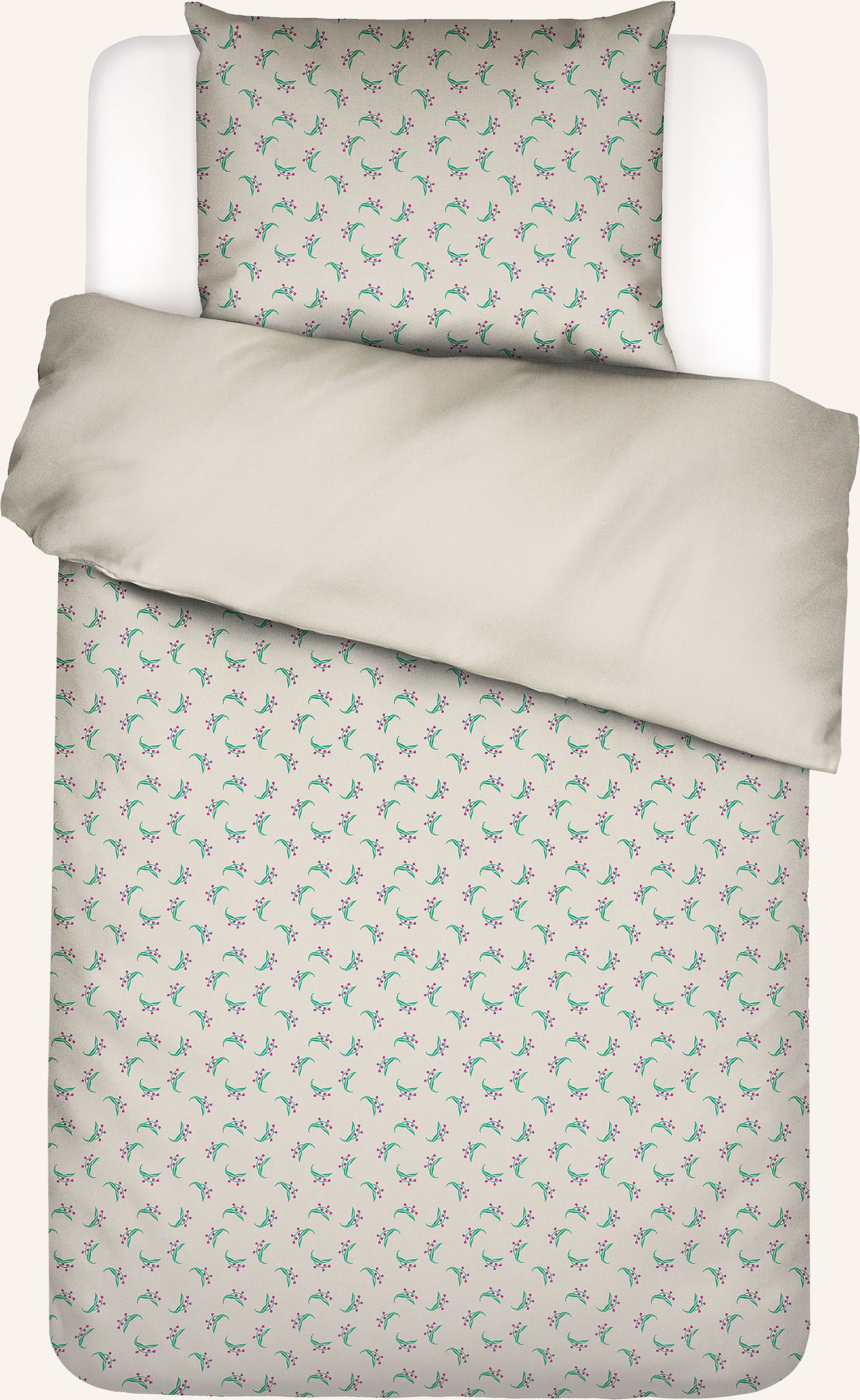 Essenza & Co Bettwäsche Zum Wenden beige