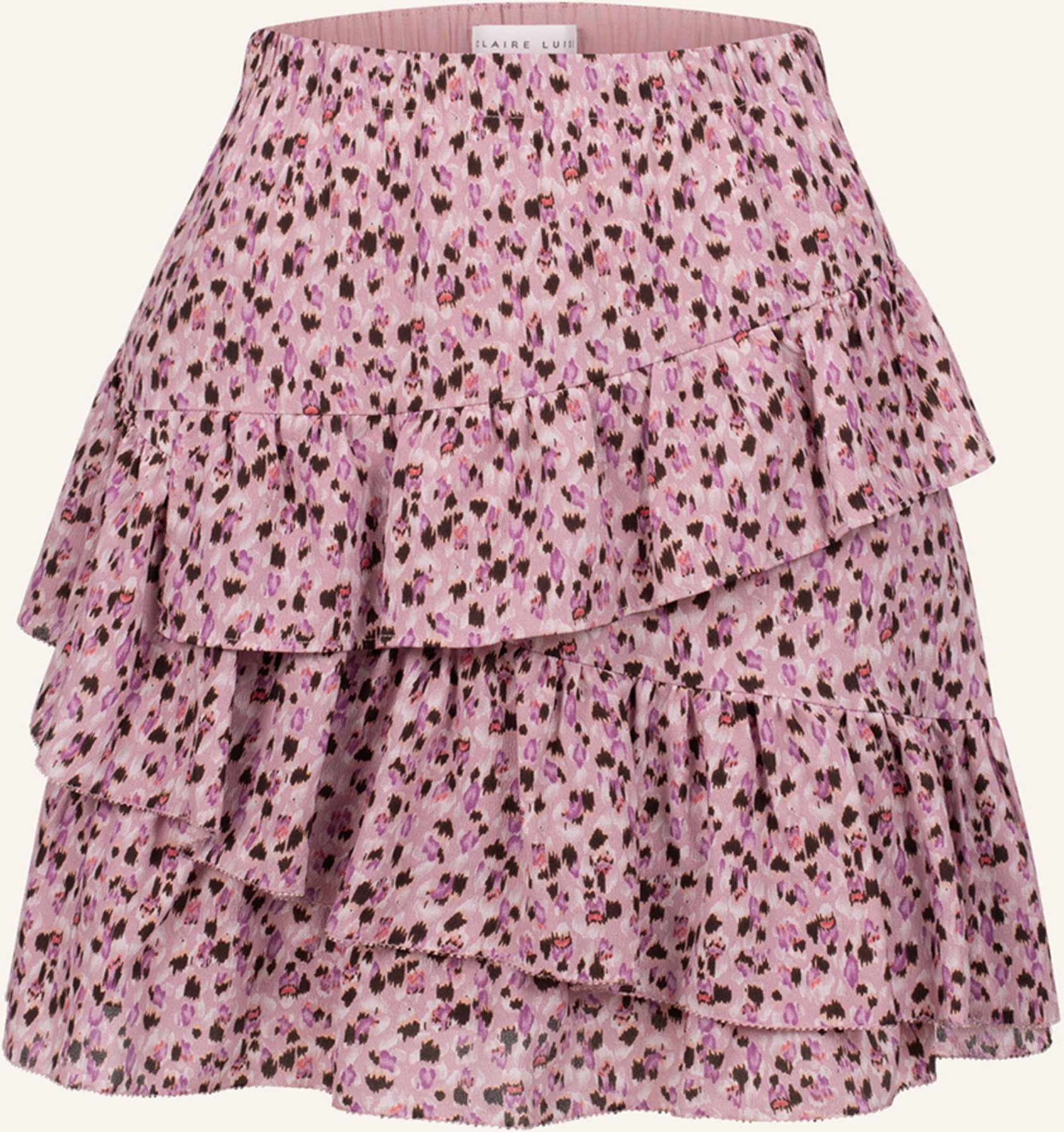 Claire Luise Minirock In Wickeloptik rosa