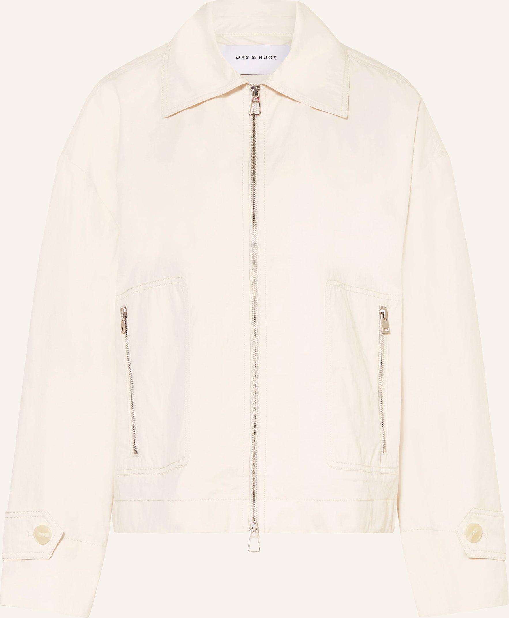 Mrs & Hugs Kastenjacke weiss