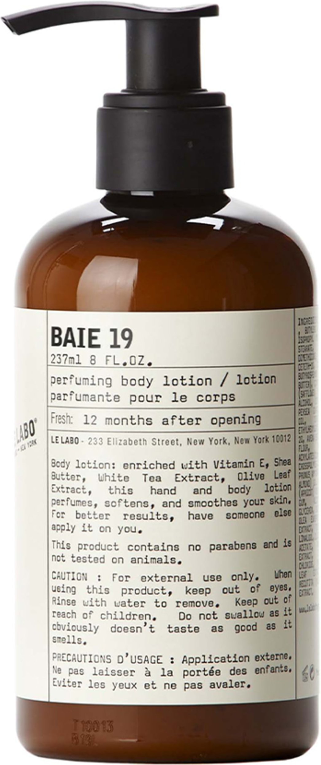Le Labo Baie 19 Body Lotion 237 ml