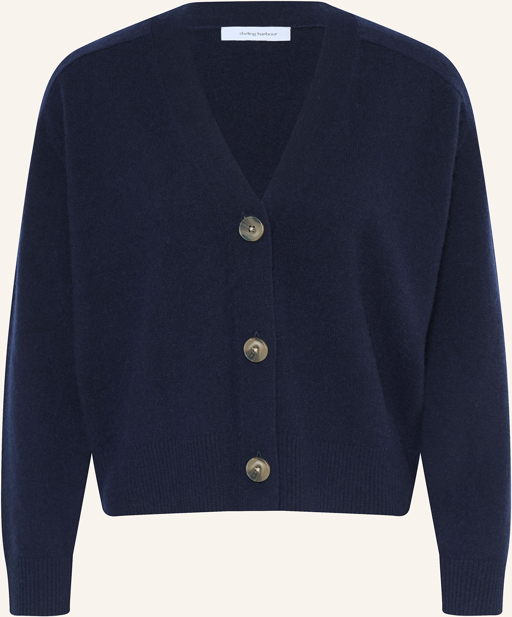 Darling Harbour Strickjacke Aus Cashmere blau