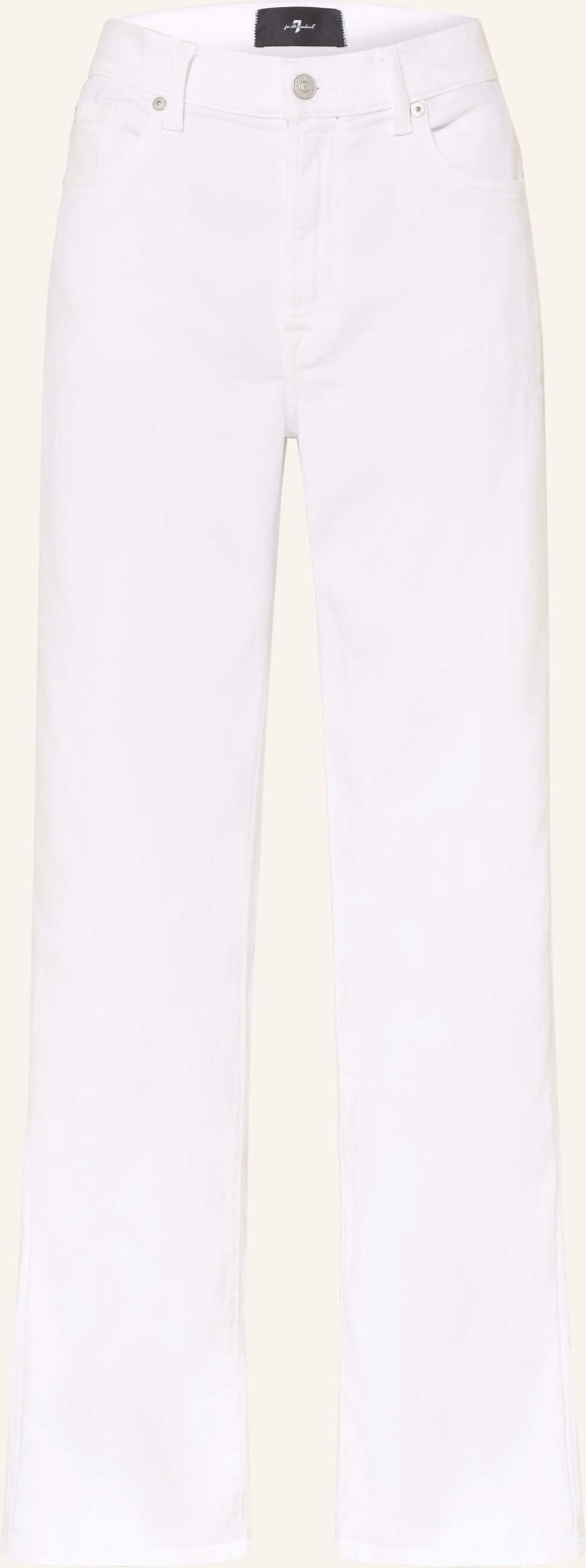 7 For All Mankind Straight Jeans Stovepipe weiss