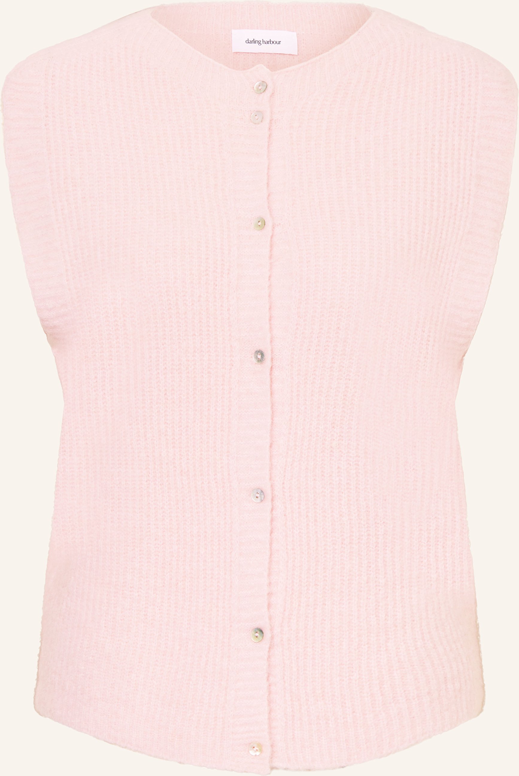 Darling Harbour Strickweste Mit Alpaka rosa