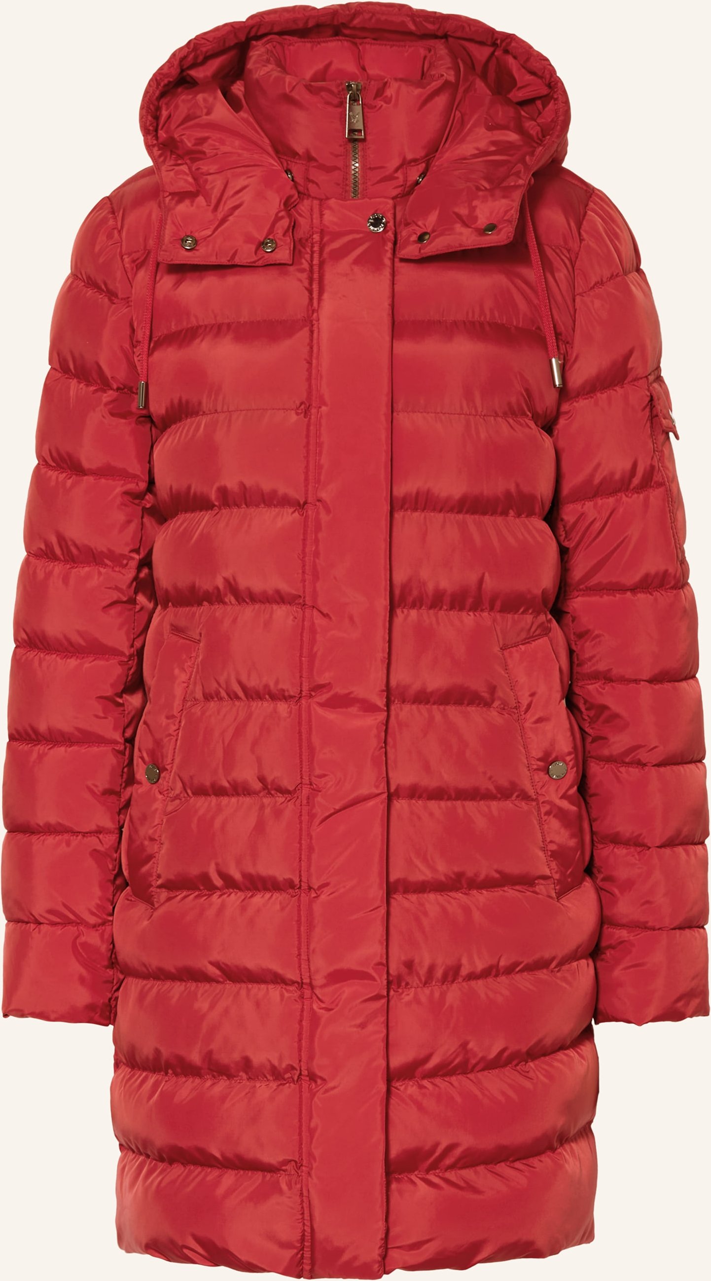Fuchs Schmitt Steppmantel Mit Abnehmbarer Kapuze rot