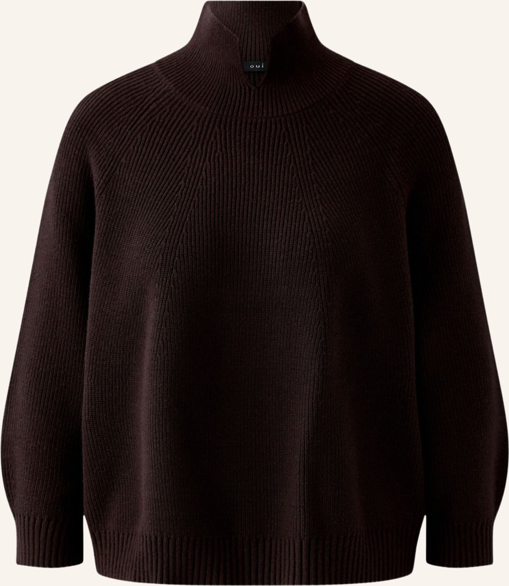 Oui Pullover braun