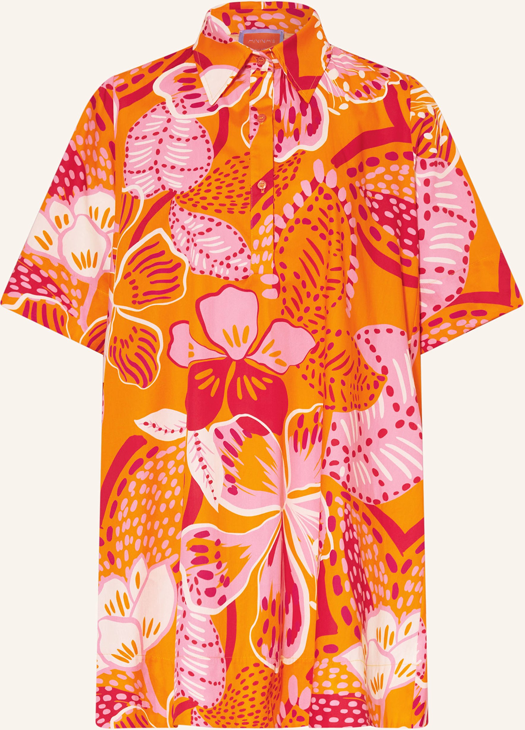 Anna's Hemdblusenkleid orange