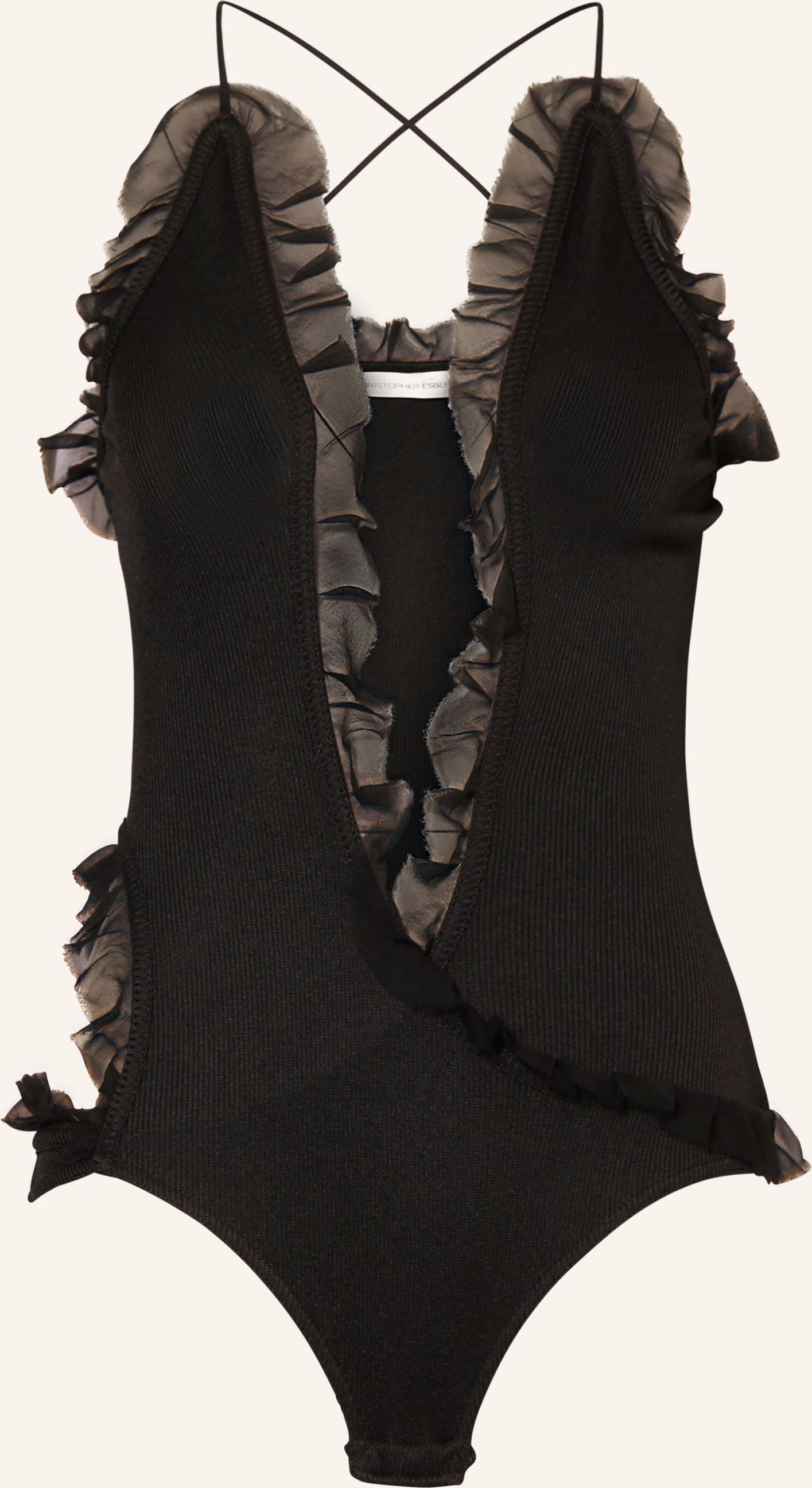 Christopher Esber Body Carina Mit Cut-Out schwarz