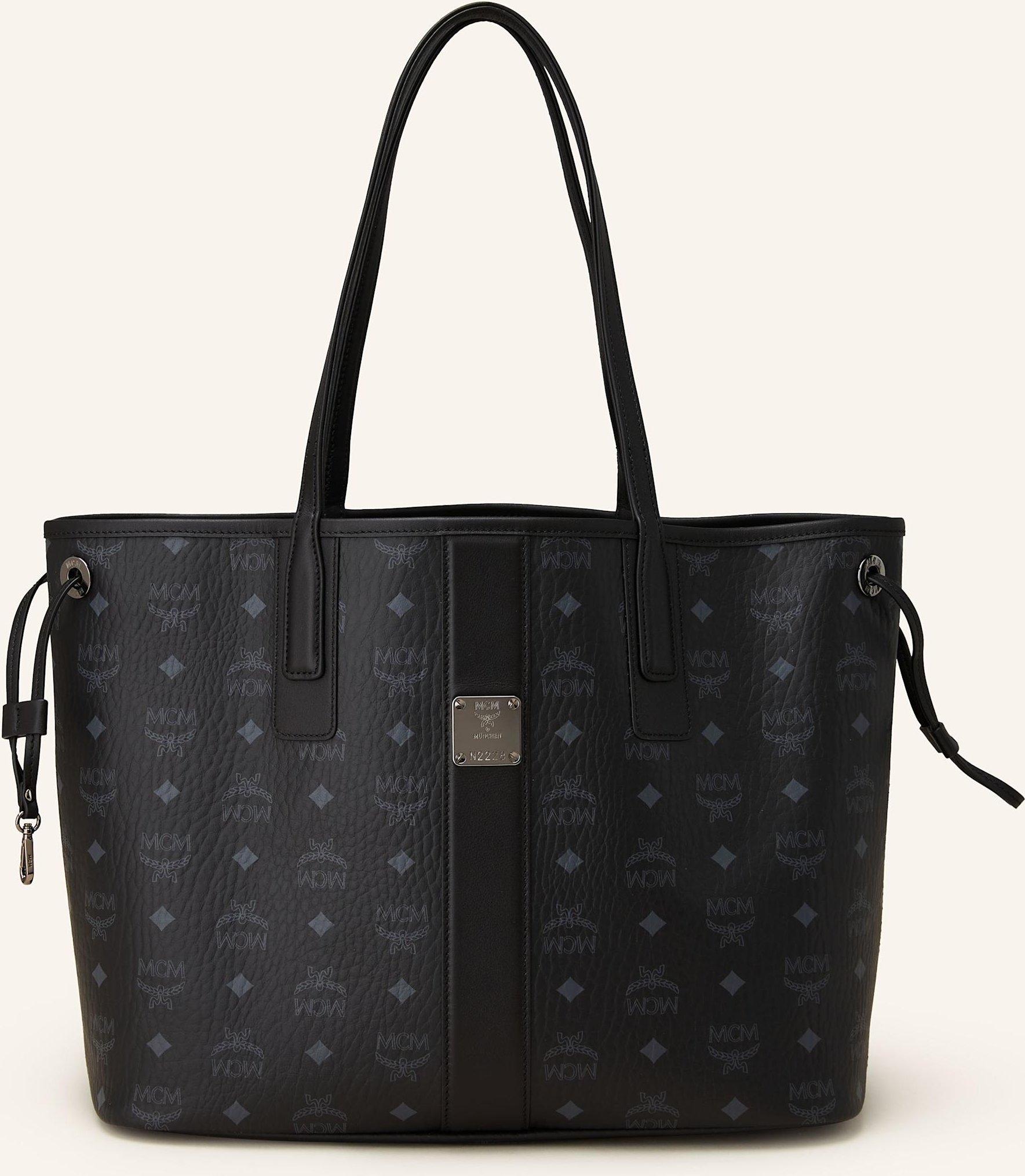 Mcm Shopper Liz Medium Zum Wenden Mit Pouch schwarz