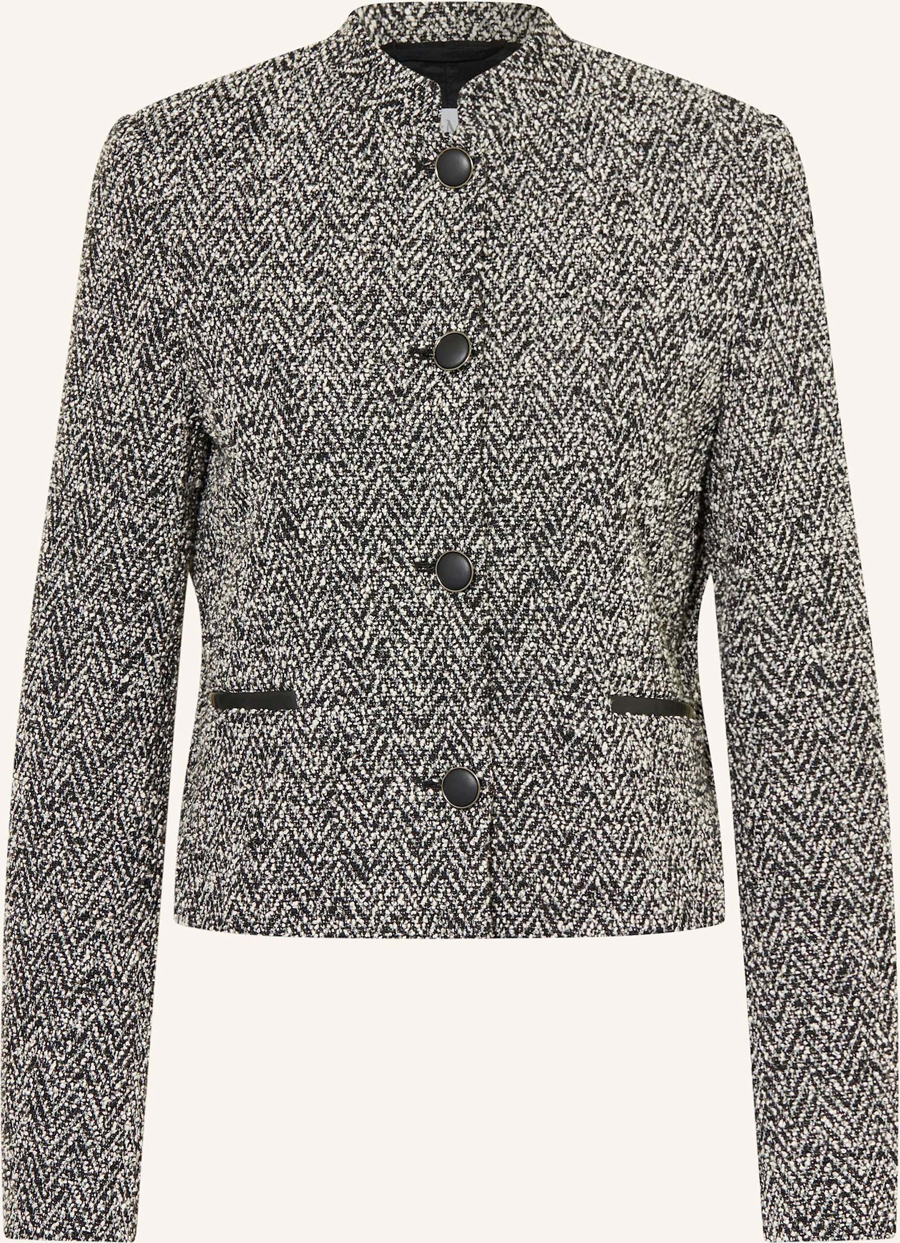 Max Mara Bouclé-Jacke Donald schwarz