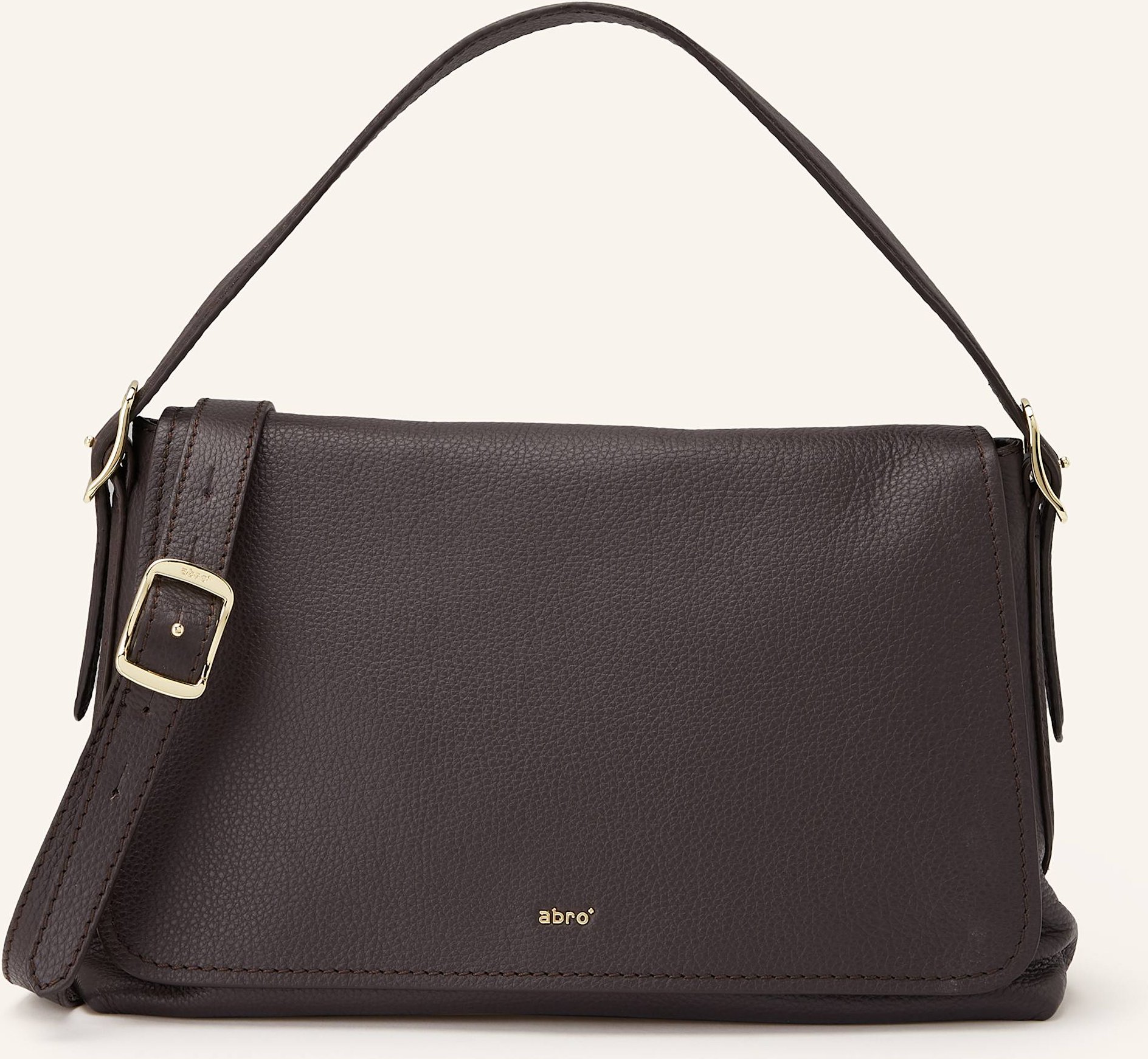 Abro Schultertasche Carina braun