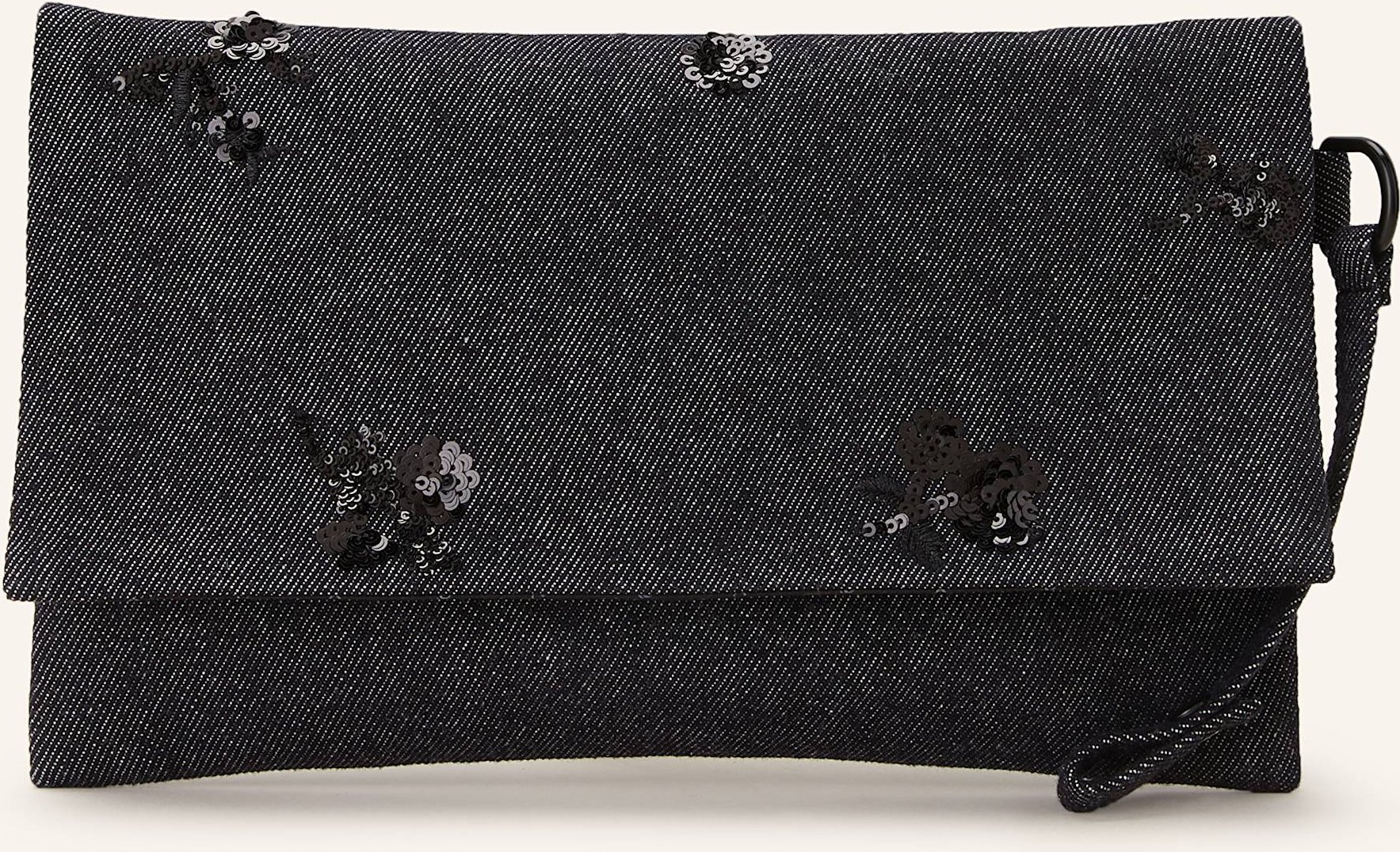 Luisa Cerano Clutch Mit Pailletten blau