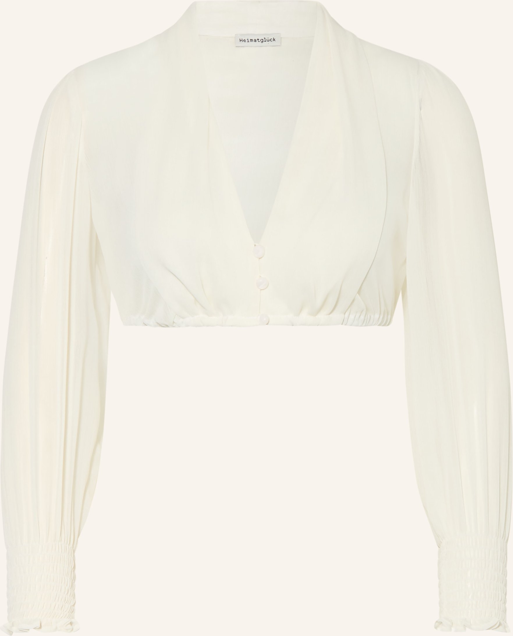 Heimatglück Tracht Dirndlbluse Mit 3/4-Arm weiss