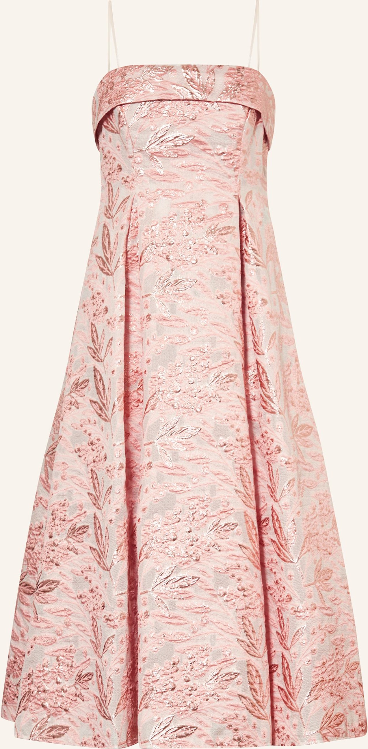 Adrianna Papell Cocktailkleid Aus Brokat Mit Glitzergarn rosegold