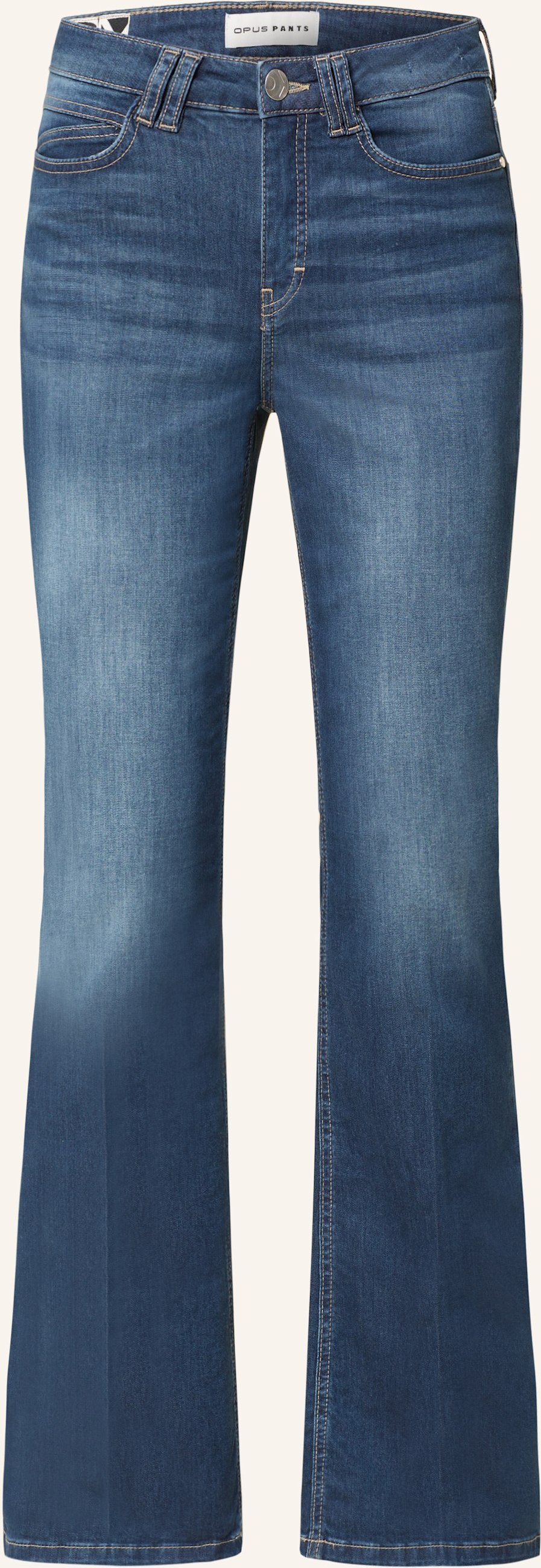 Opus Pants Flared Jeans Enja Smooth blau