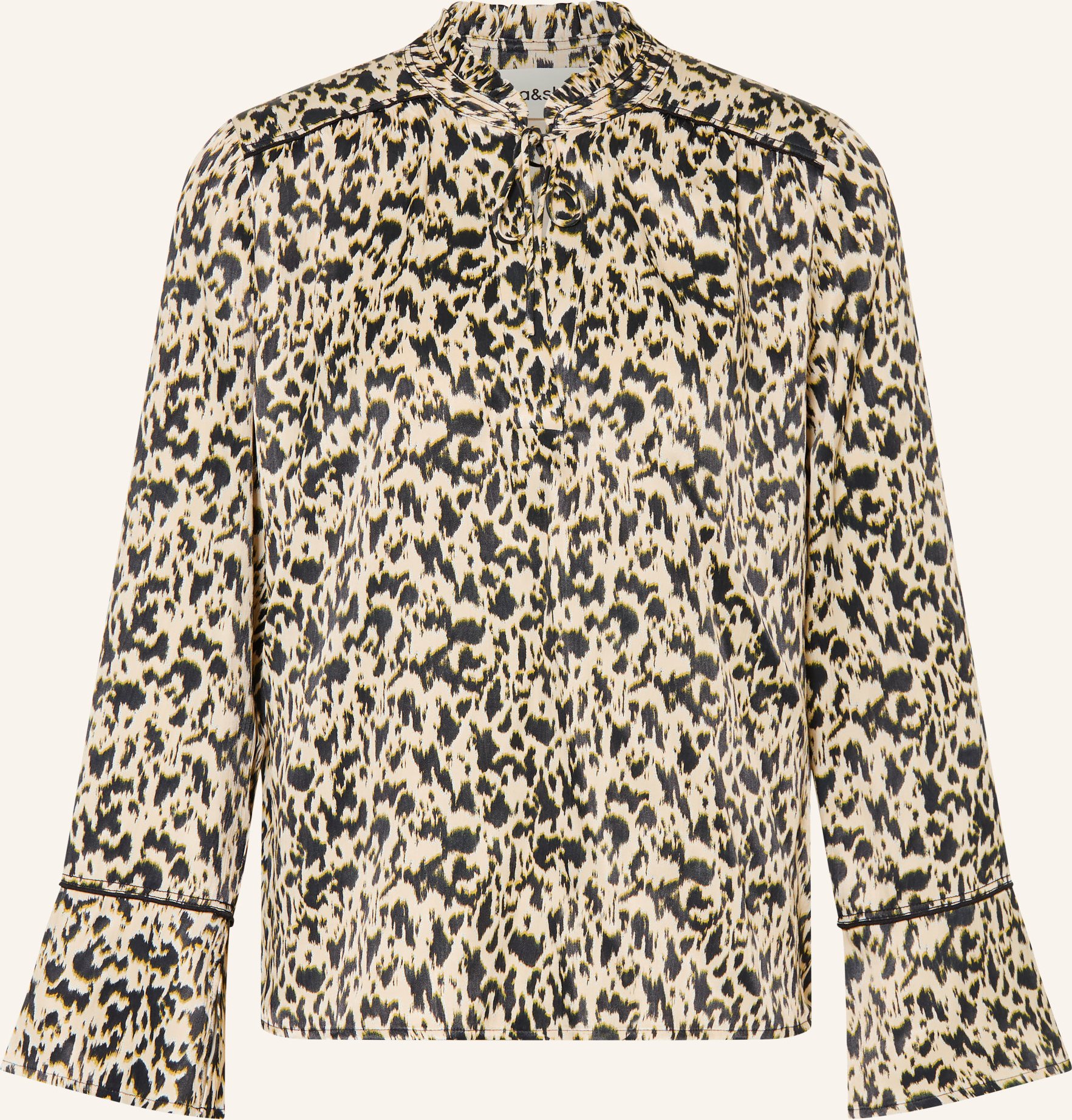 Ba&Sh Blusenshirt Pia Aus Satin weiss