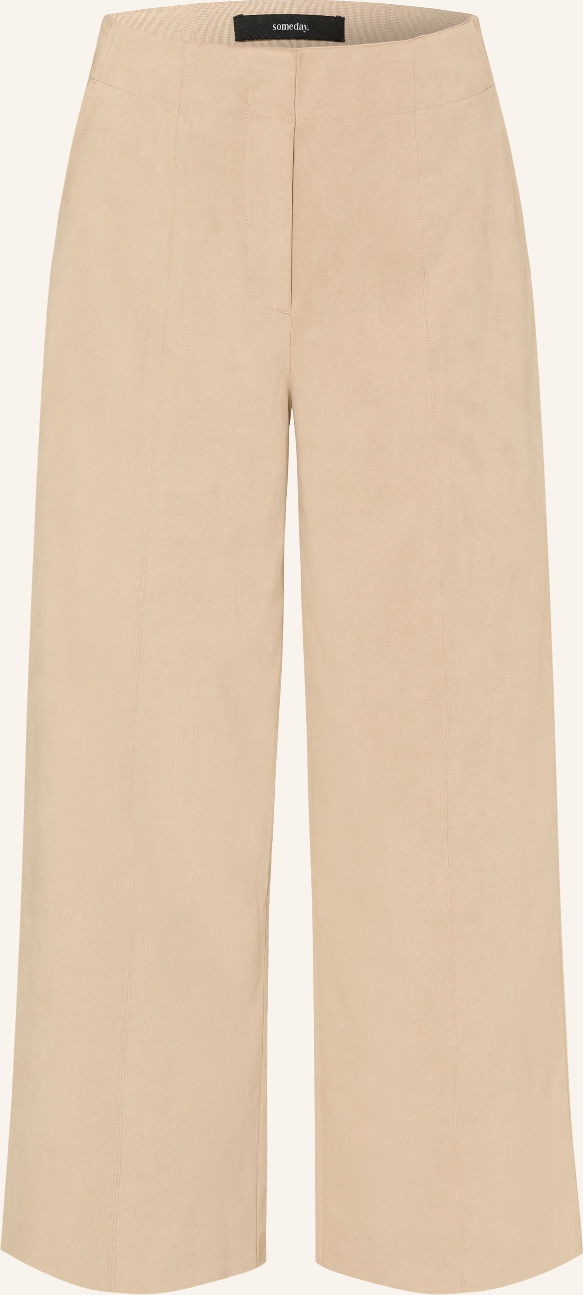 Someday 7/8-Hose Curilo Velours In Lederoptik beige