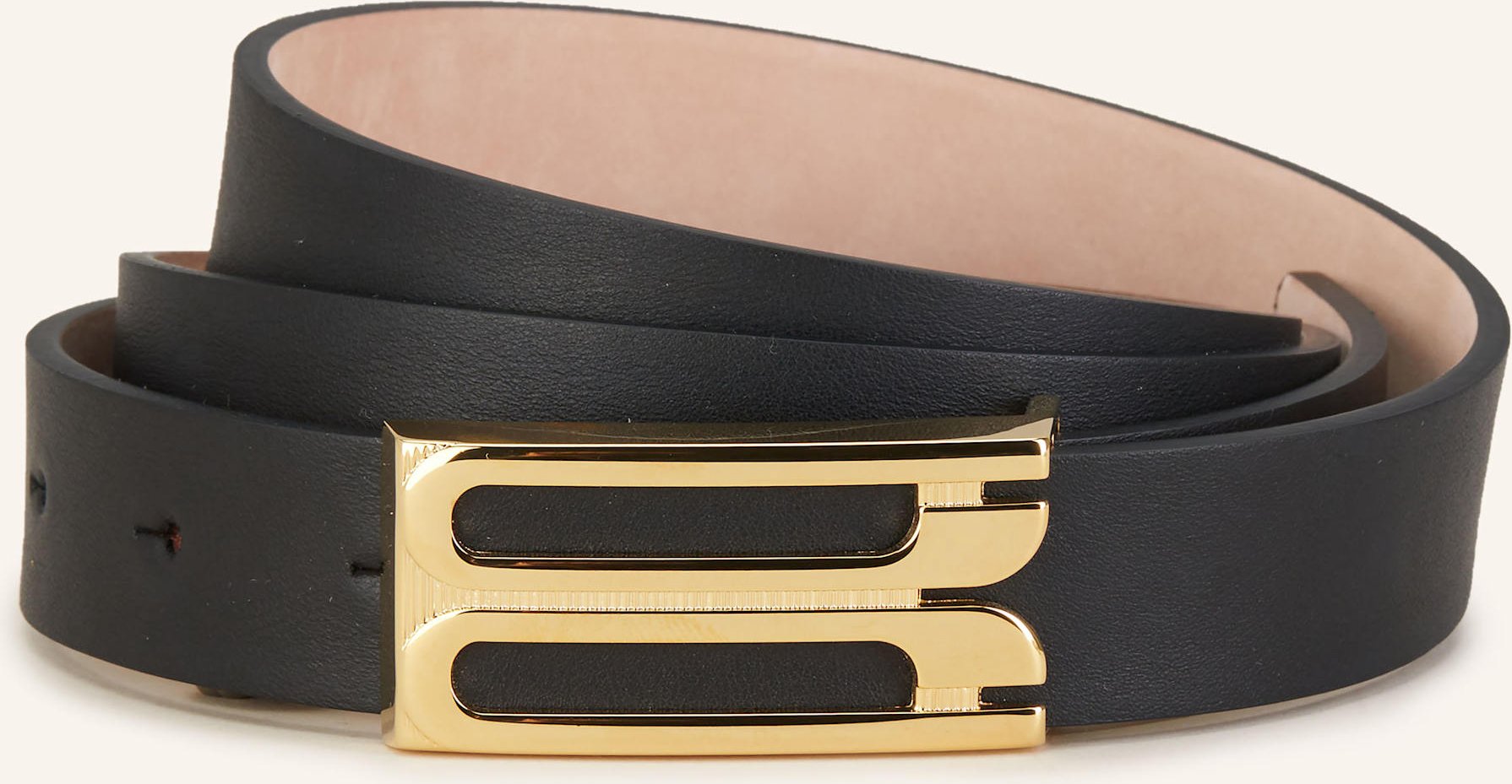 Victoria Beckham Ledergürtel schwarz