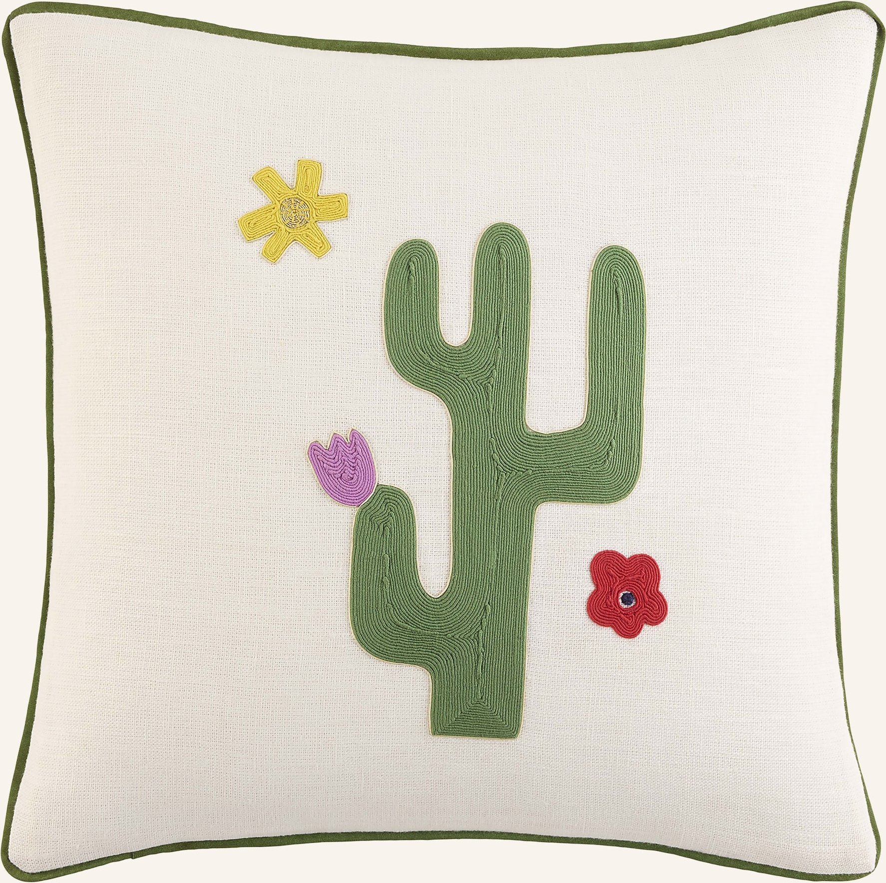 Jonathan Adler Dekokissen Playa Aus Leinen beige