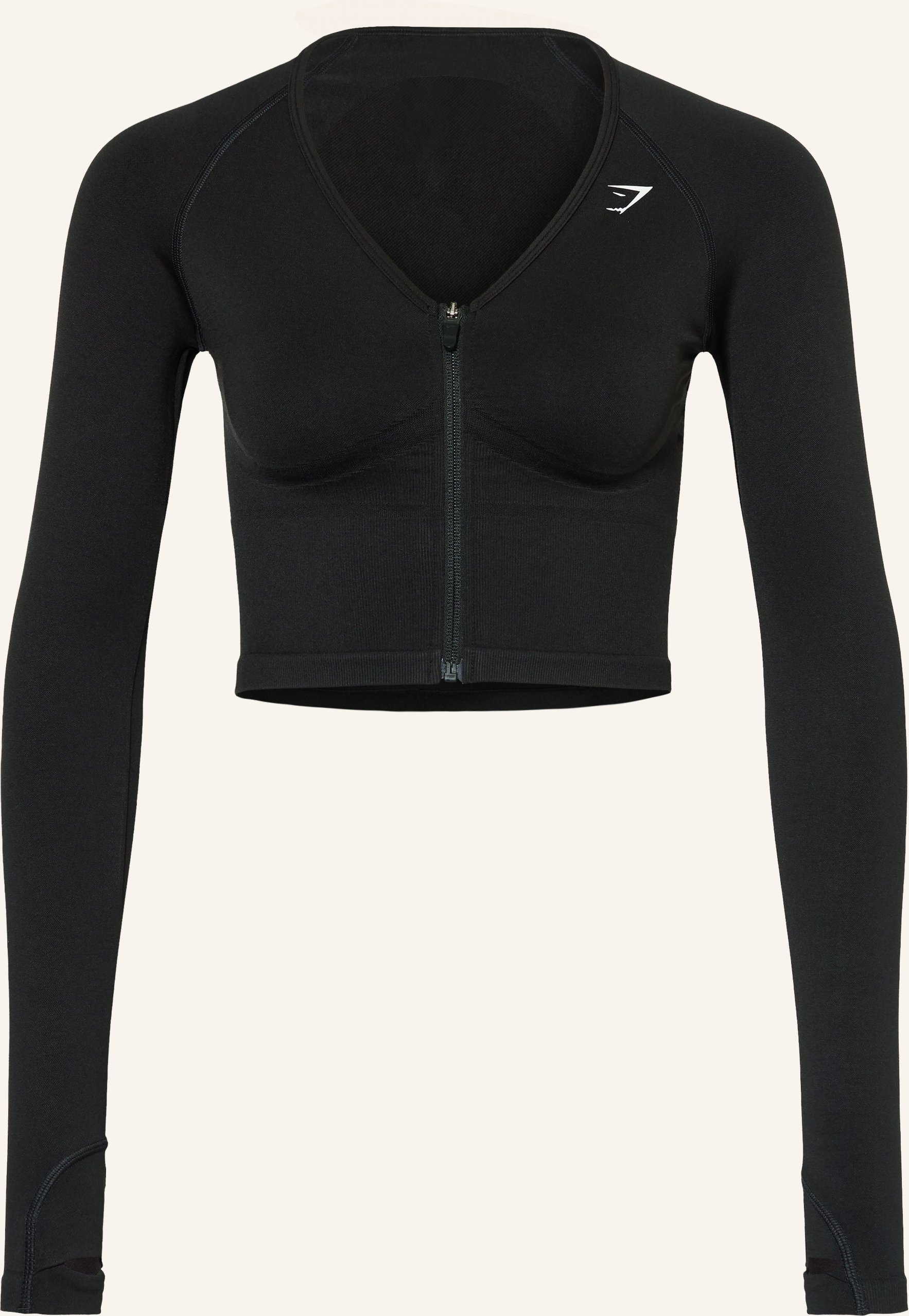 Gymshark Trainingsjacke Lift Seamless schwarz